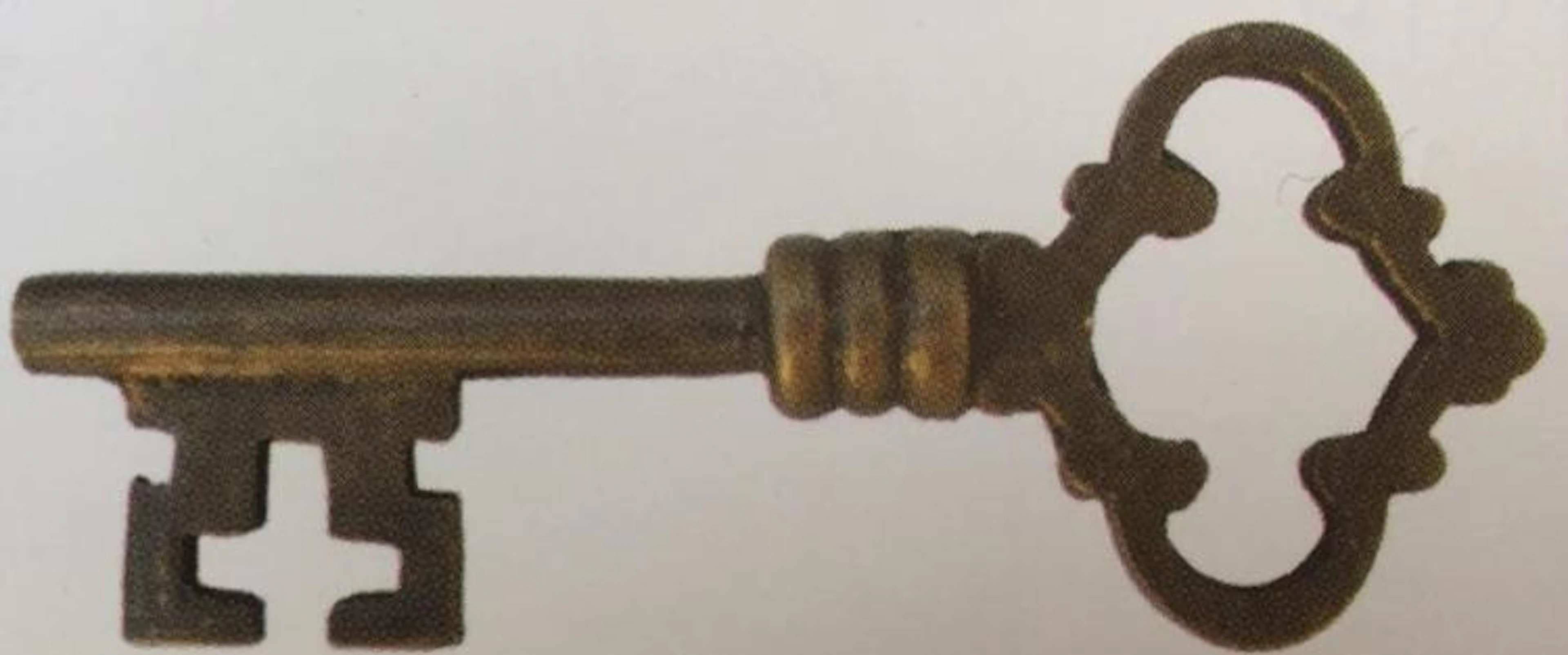 LOT OF 10 SOLID BRASS KEYS - 3" TO 3.75" EACH