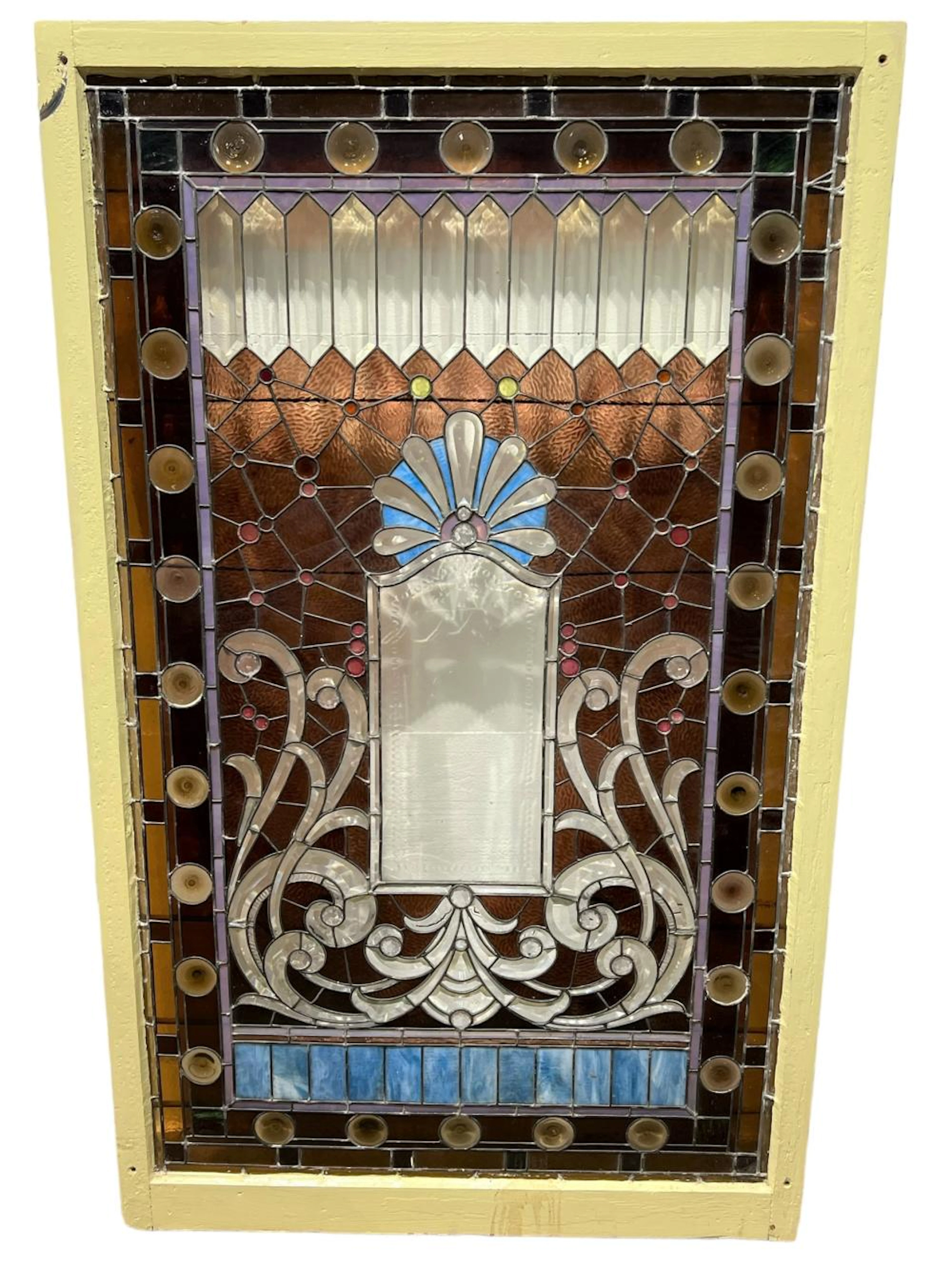 American Stain Glass Window 65 1/2" x 40"