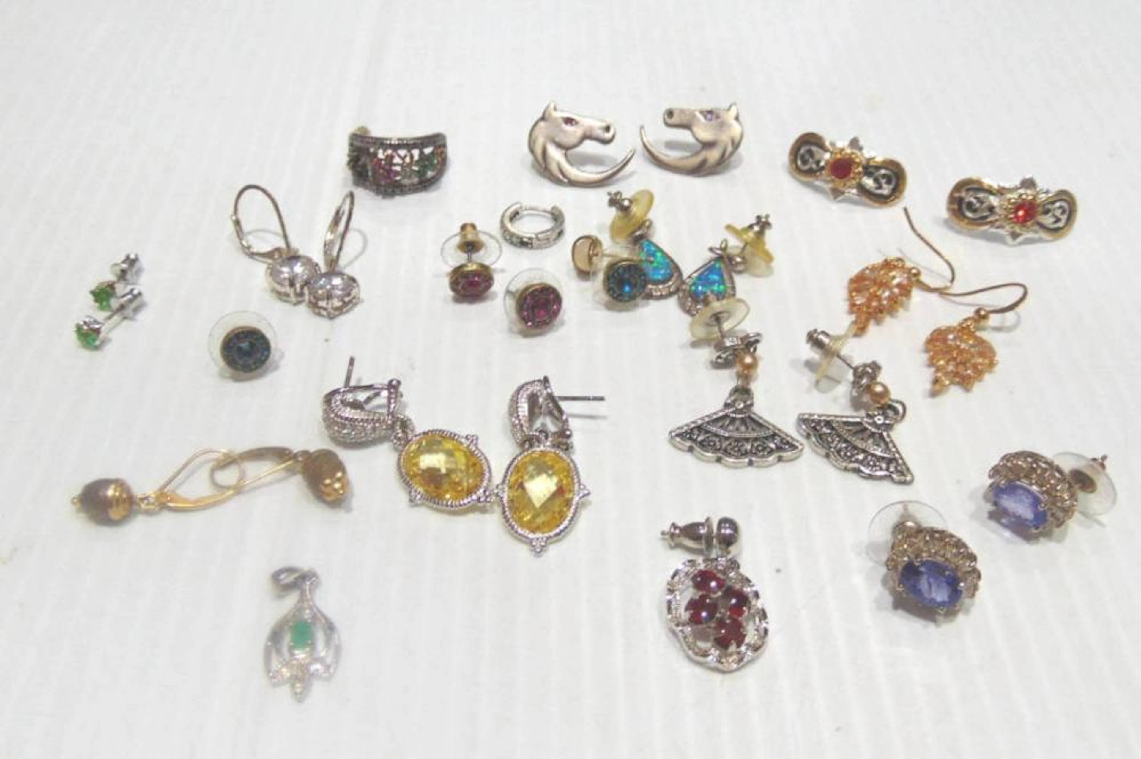 Some Silver Earrings Marked 925 & Signed