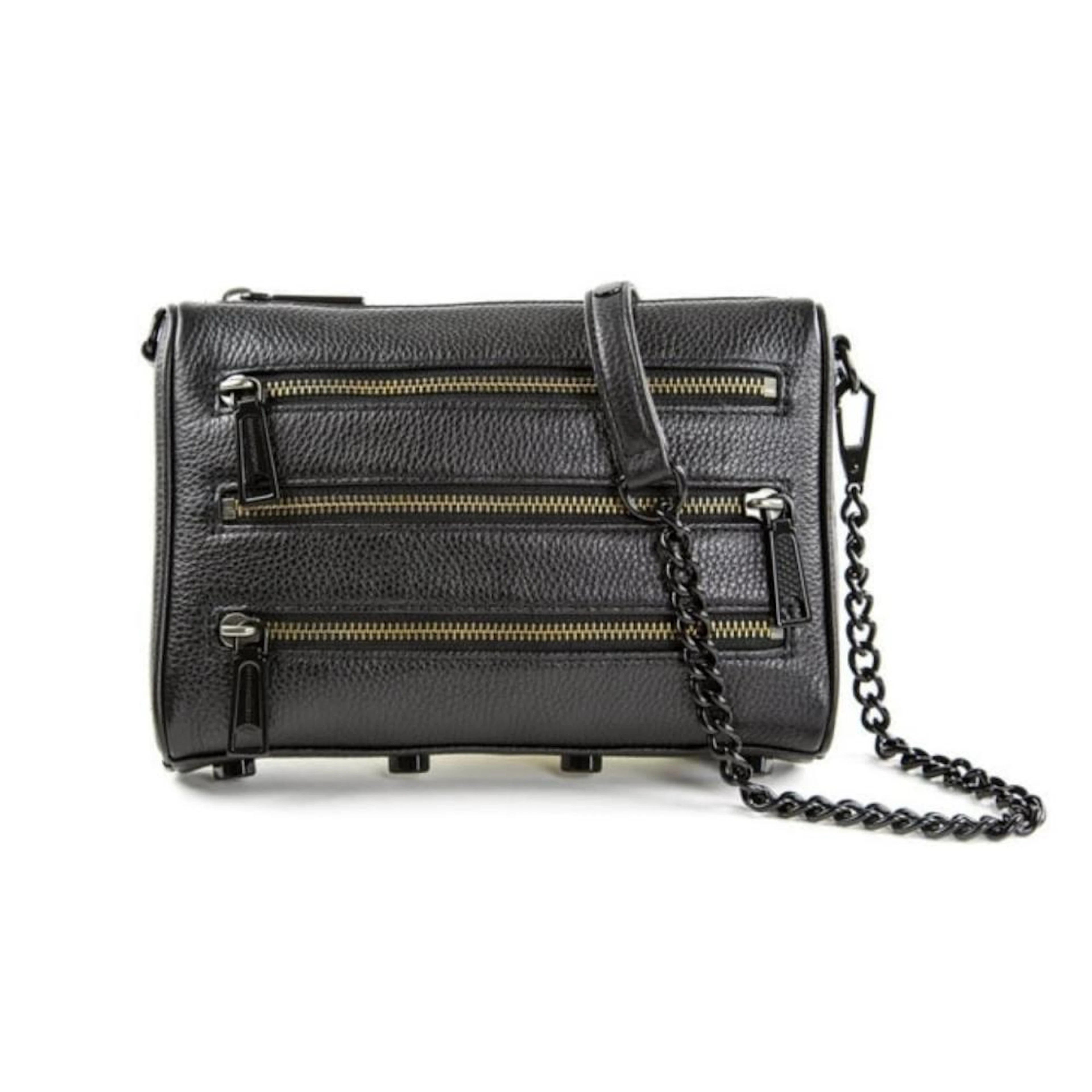 Rebecca Minkoff Mini 5 Zip Cross-body Bag, Black