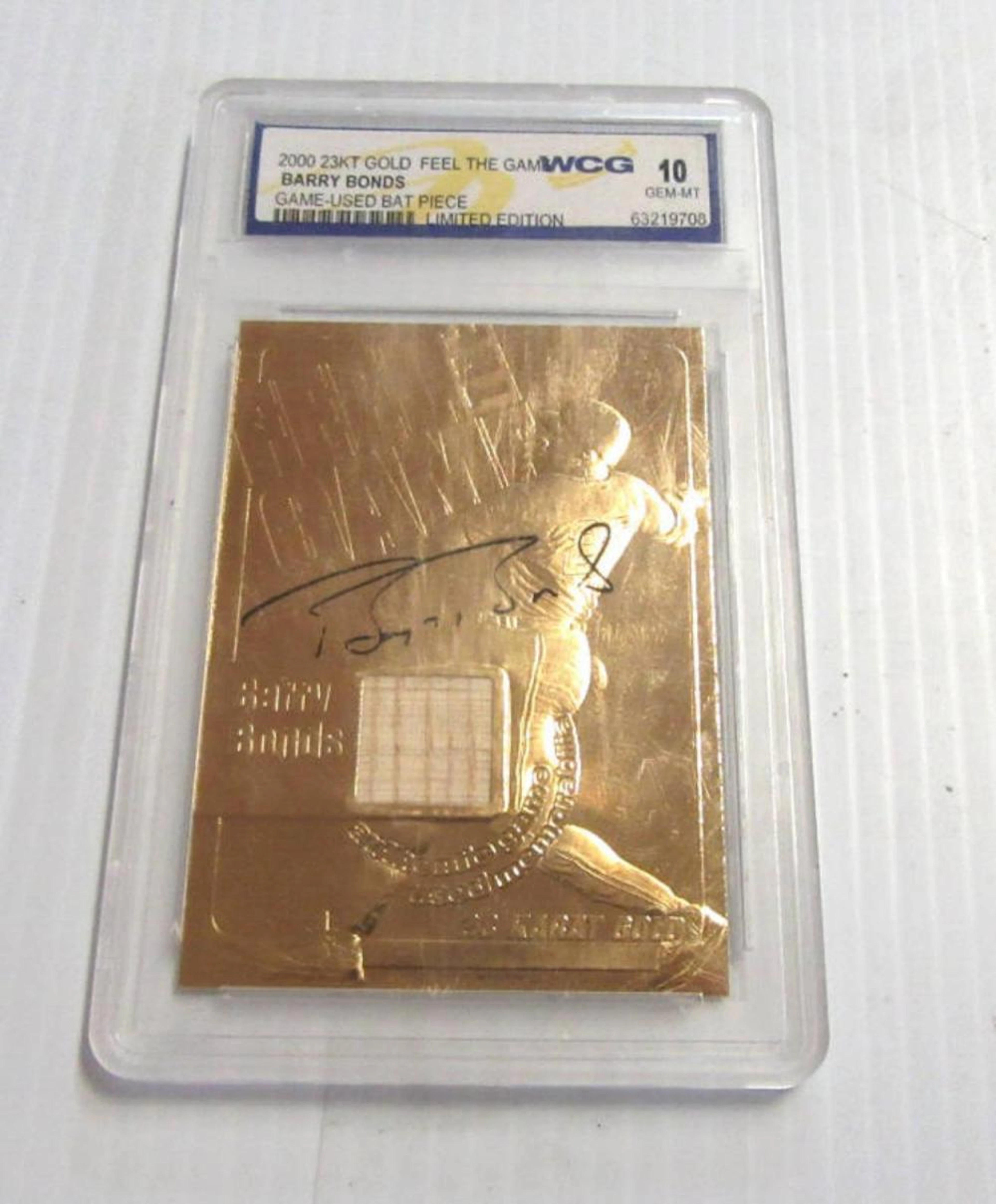 2000's Barry Bonds 23kt. Gold Graded 10 Card