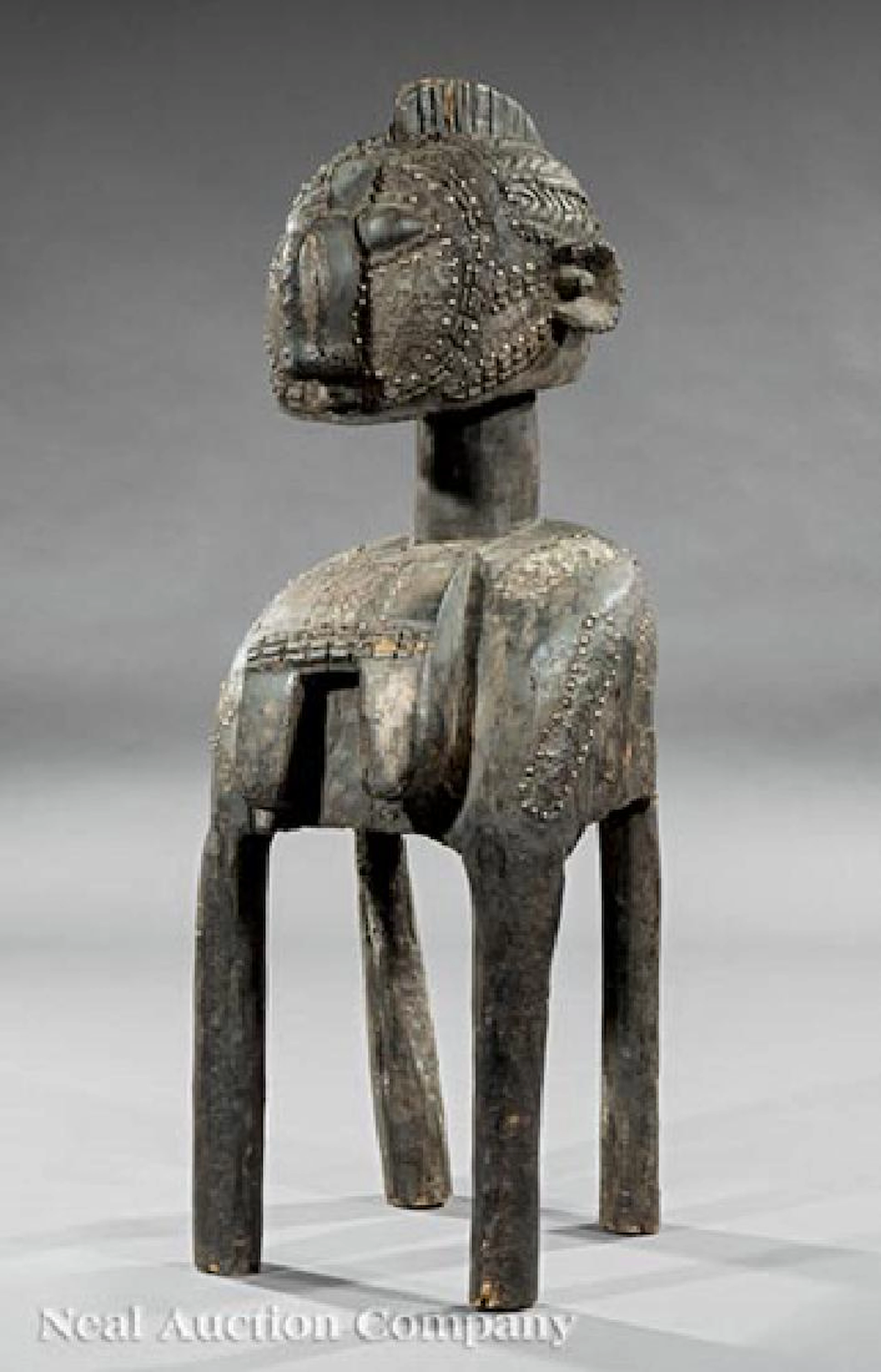 African Carved Wood Nimba Shoulder Mask