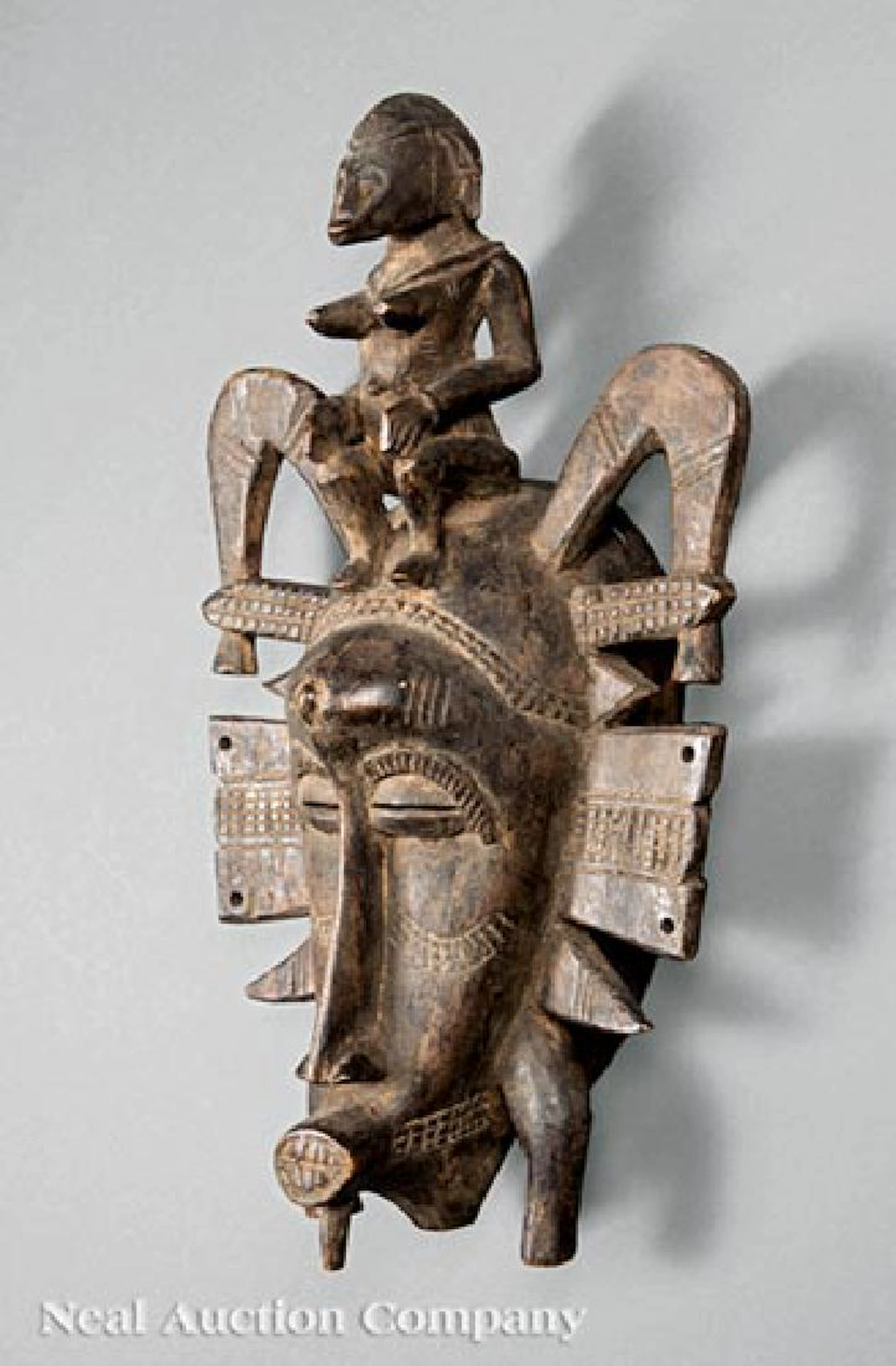 Two African Carved Wood Masks