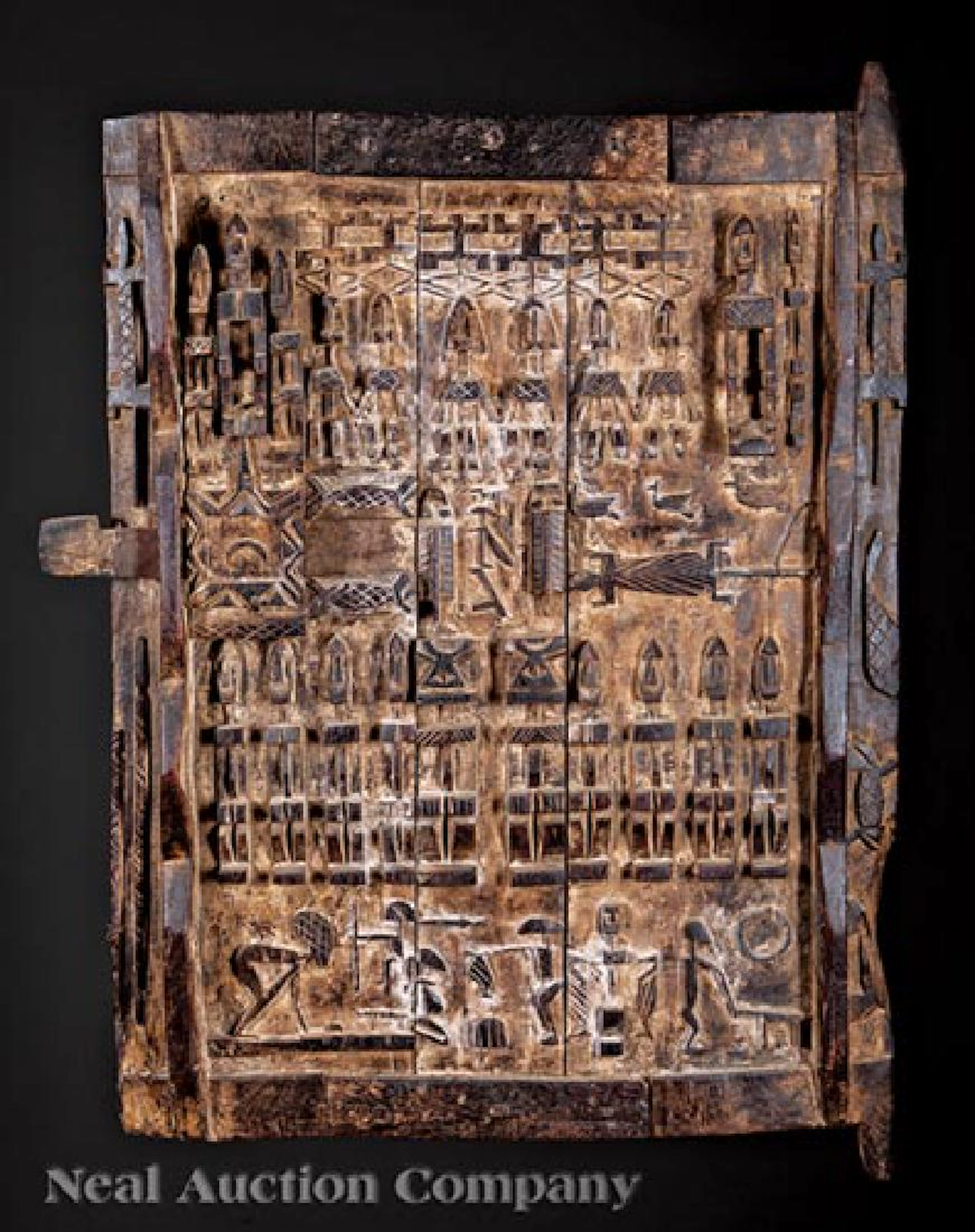Two African Carved Wood Doors
