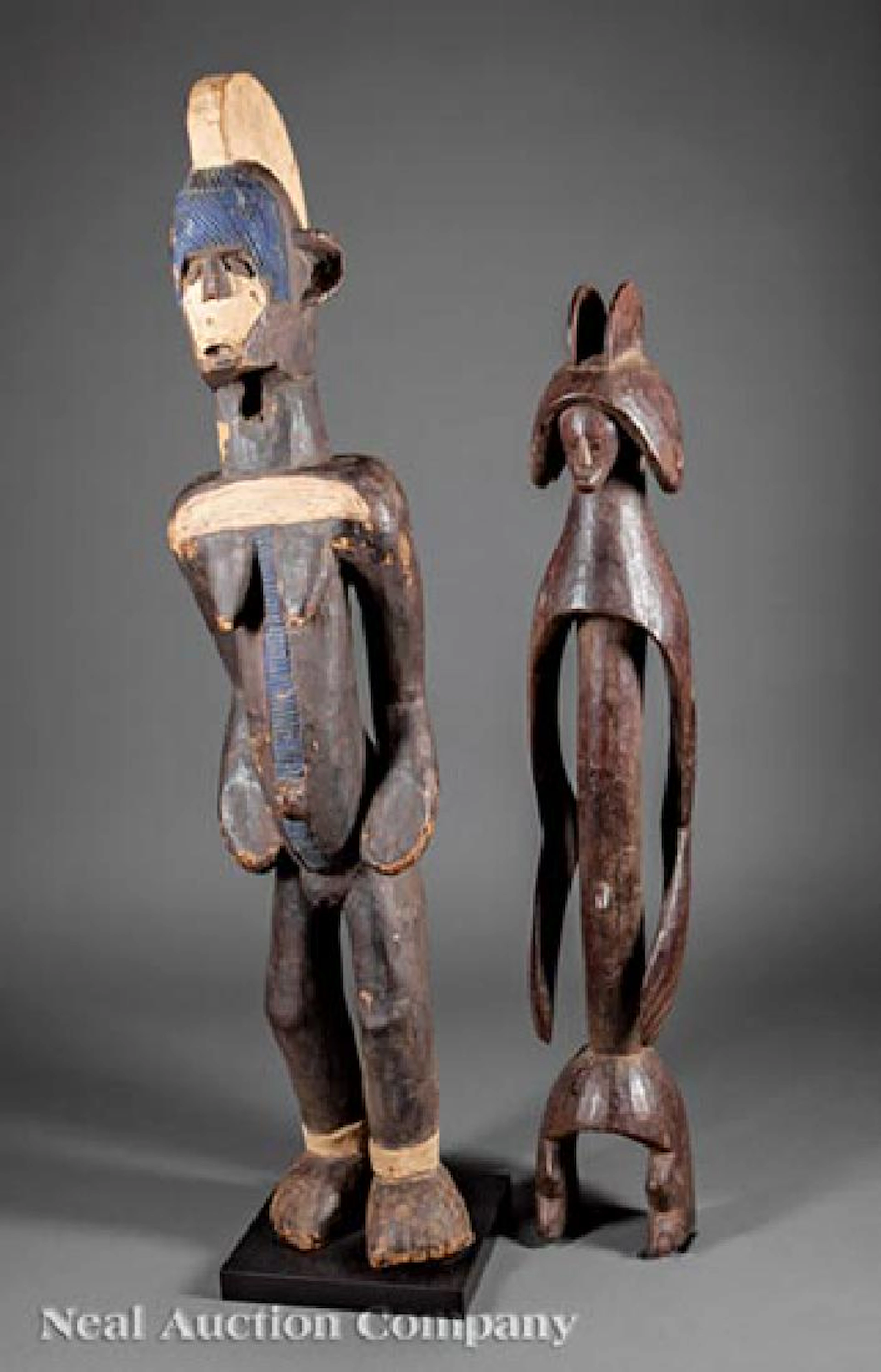 Two African Carved Wood Figures