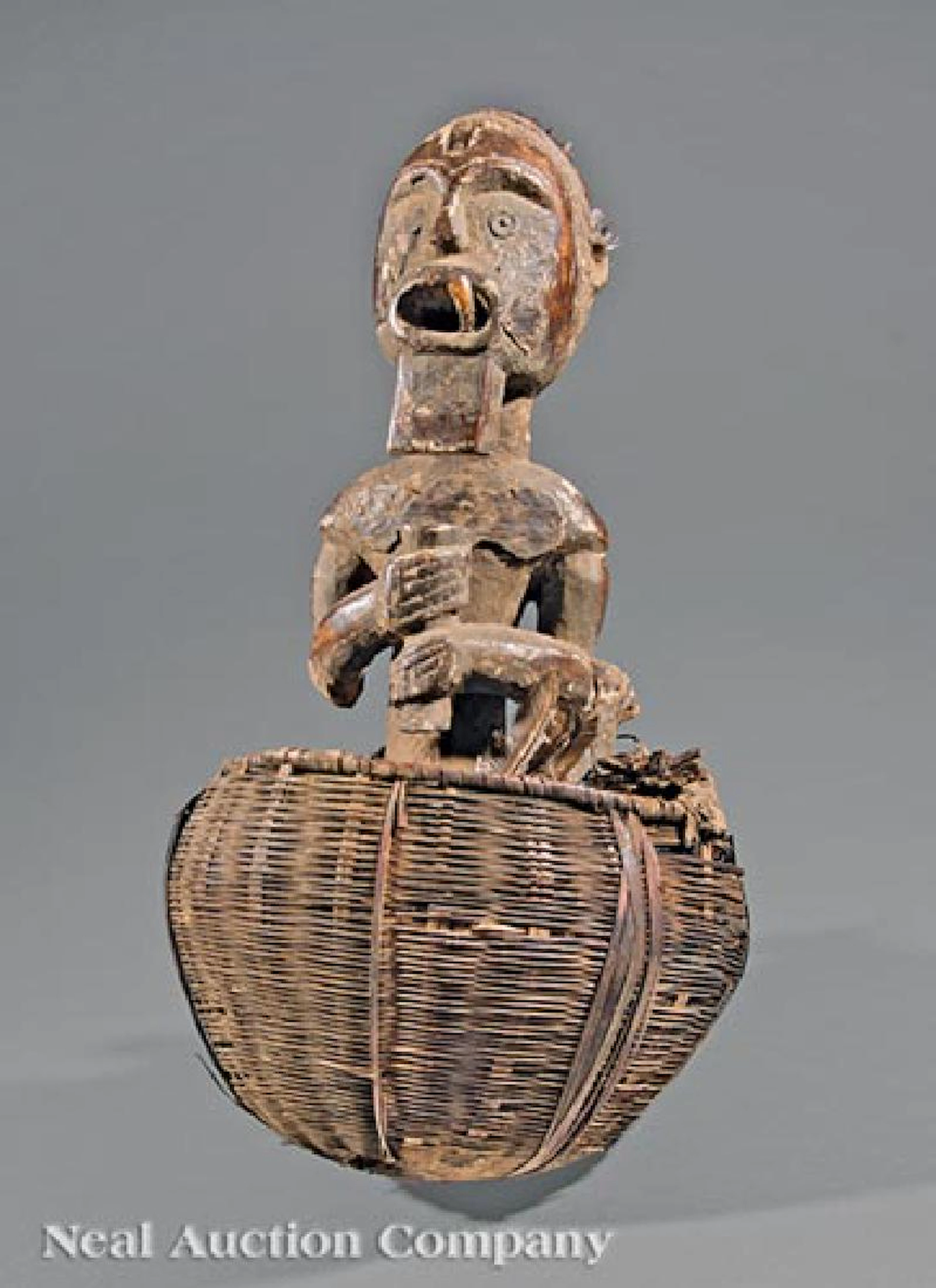 African Carved Wood Byeri Figure