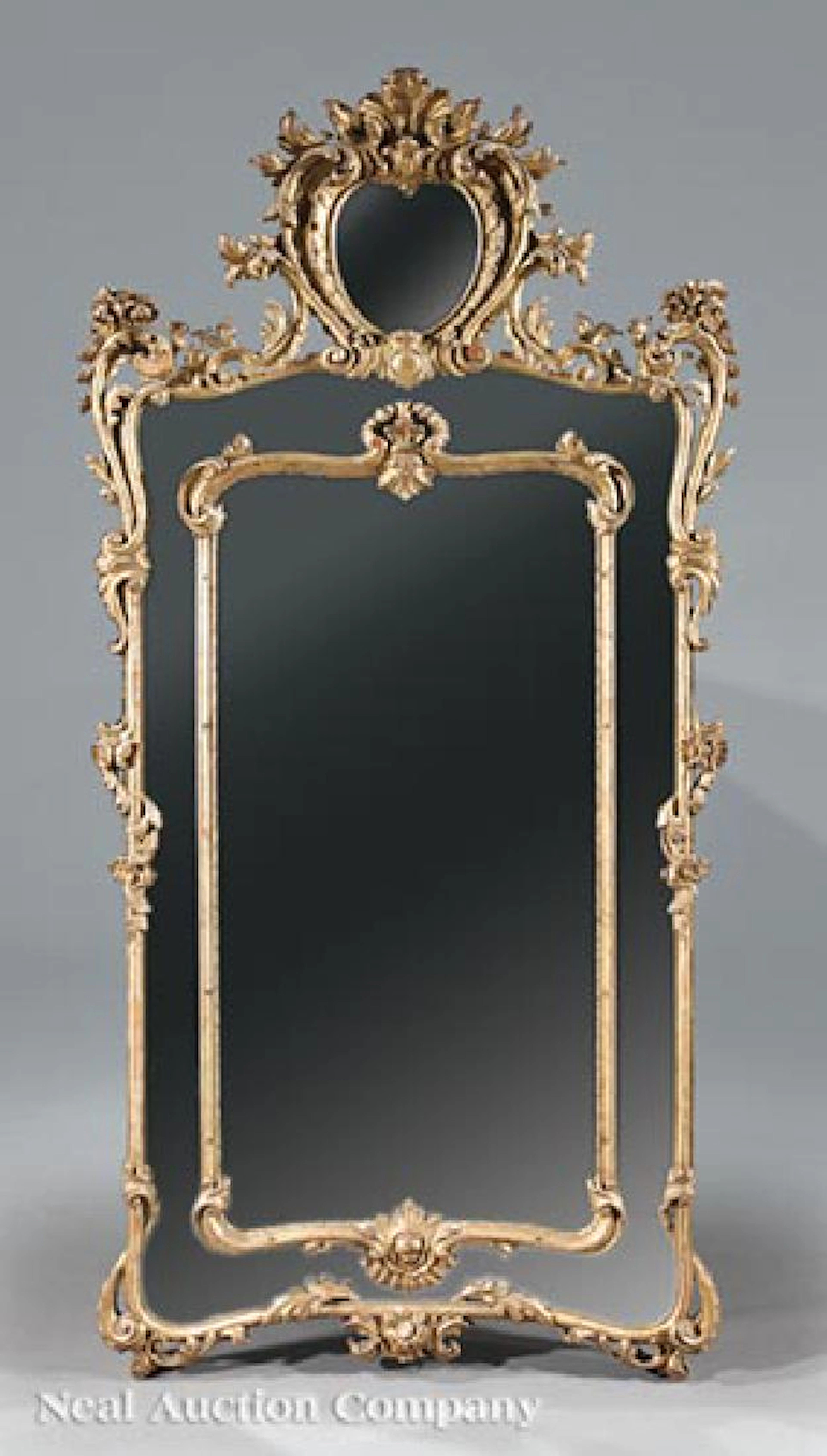 Pair of Louis XV-Style Giltwood Mirrors