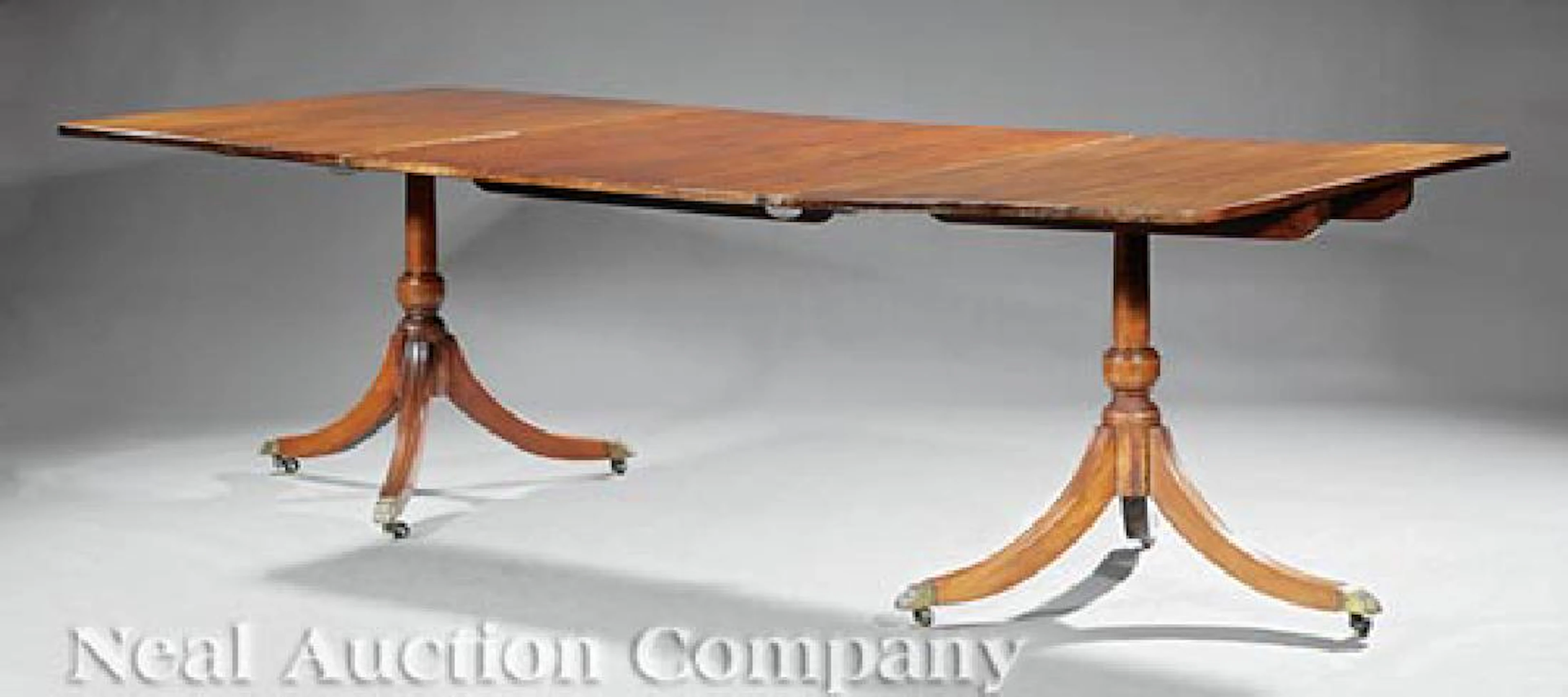 Regency-Style Mahogany Extension Dining Table