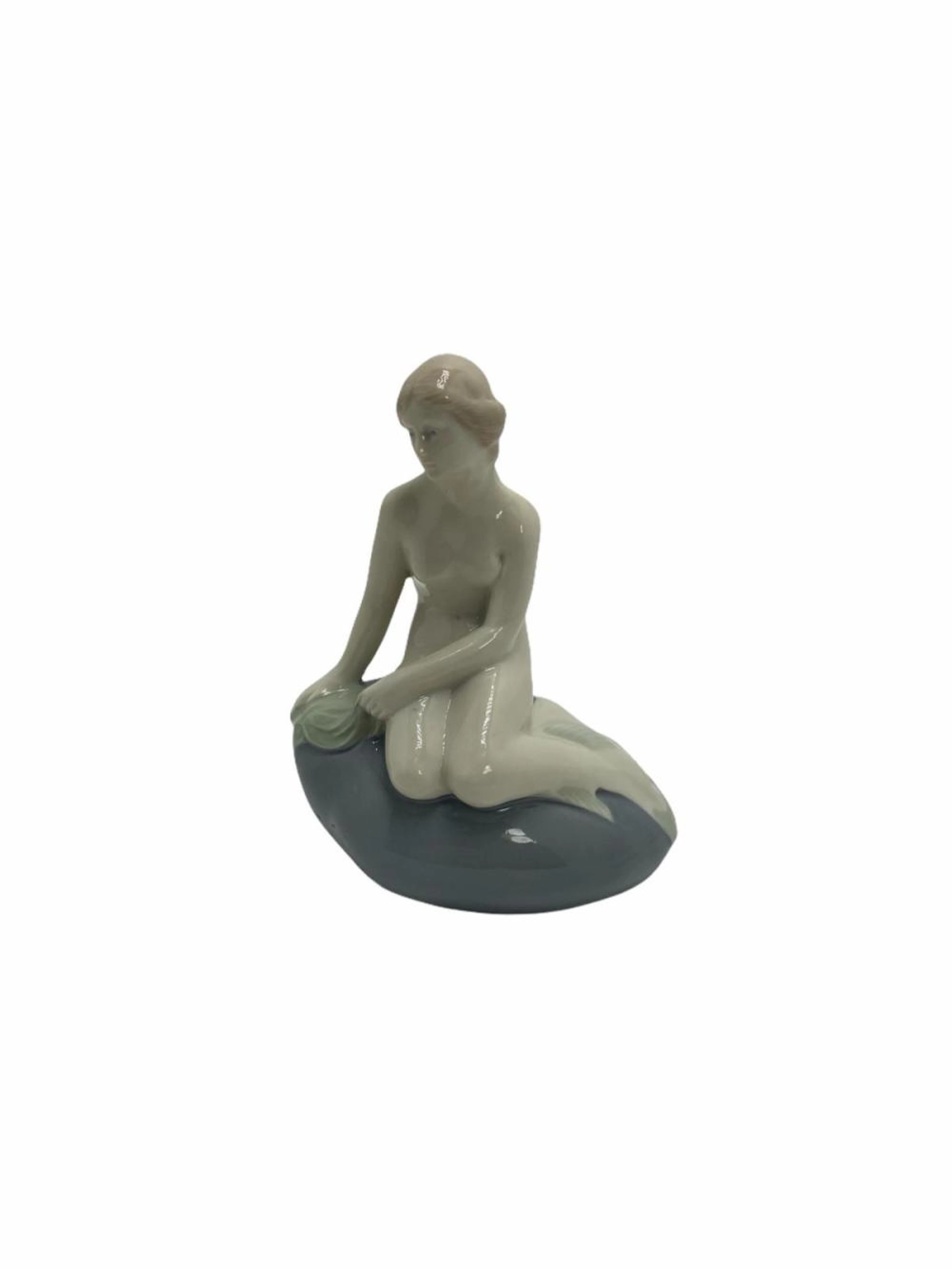 Royal Copenhagen Porcelain of the Little Mermaid Figure...