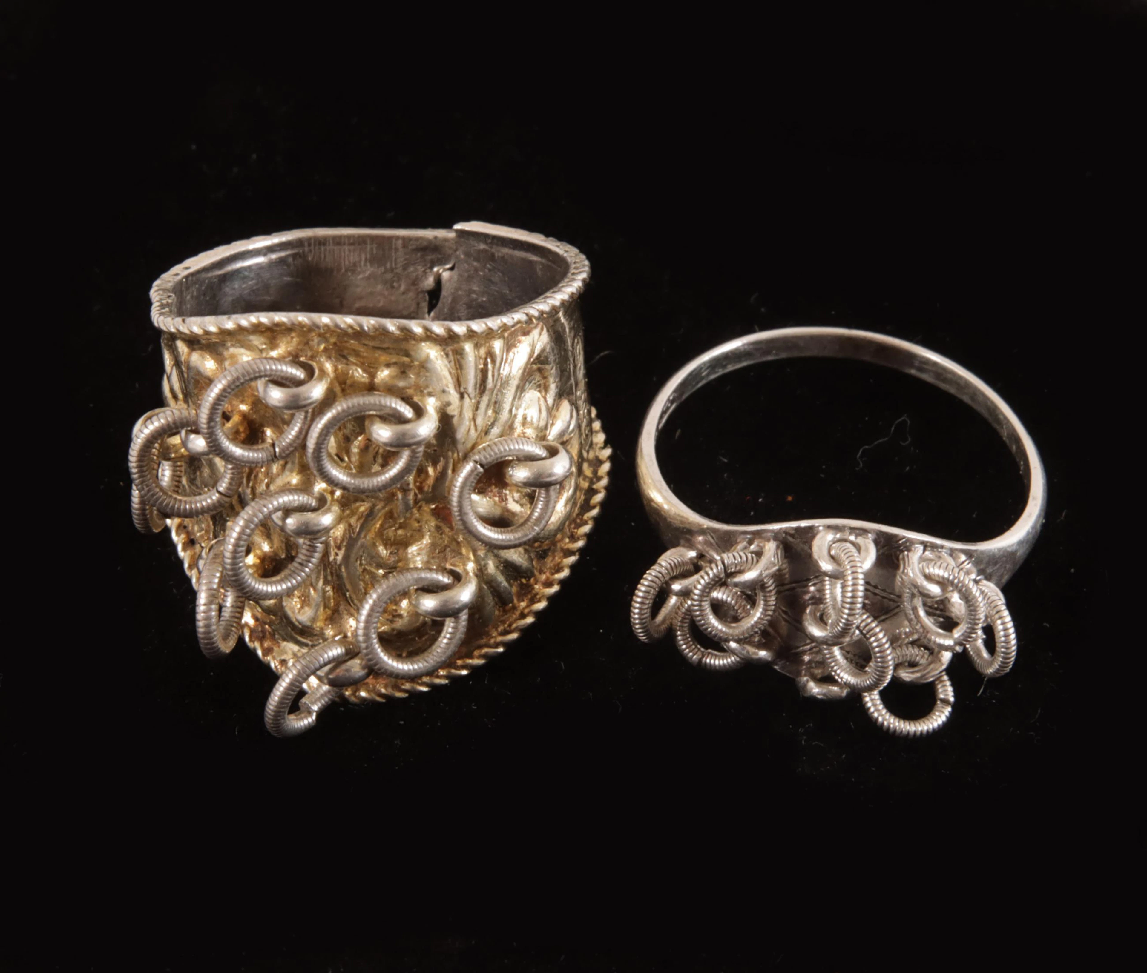 Allmogeringar 2st, silver