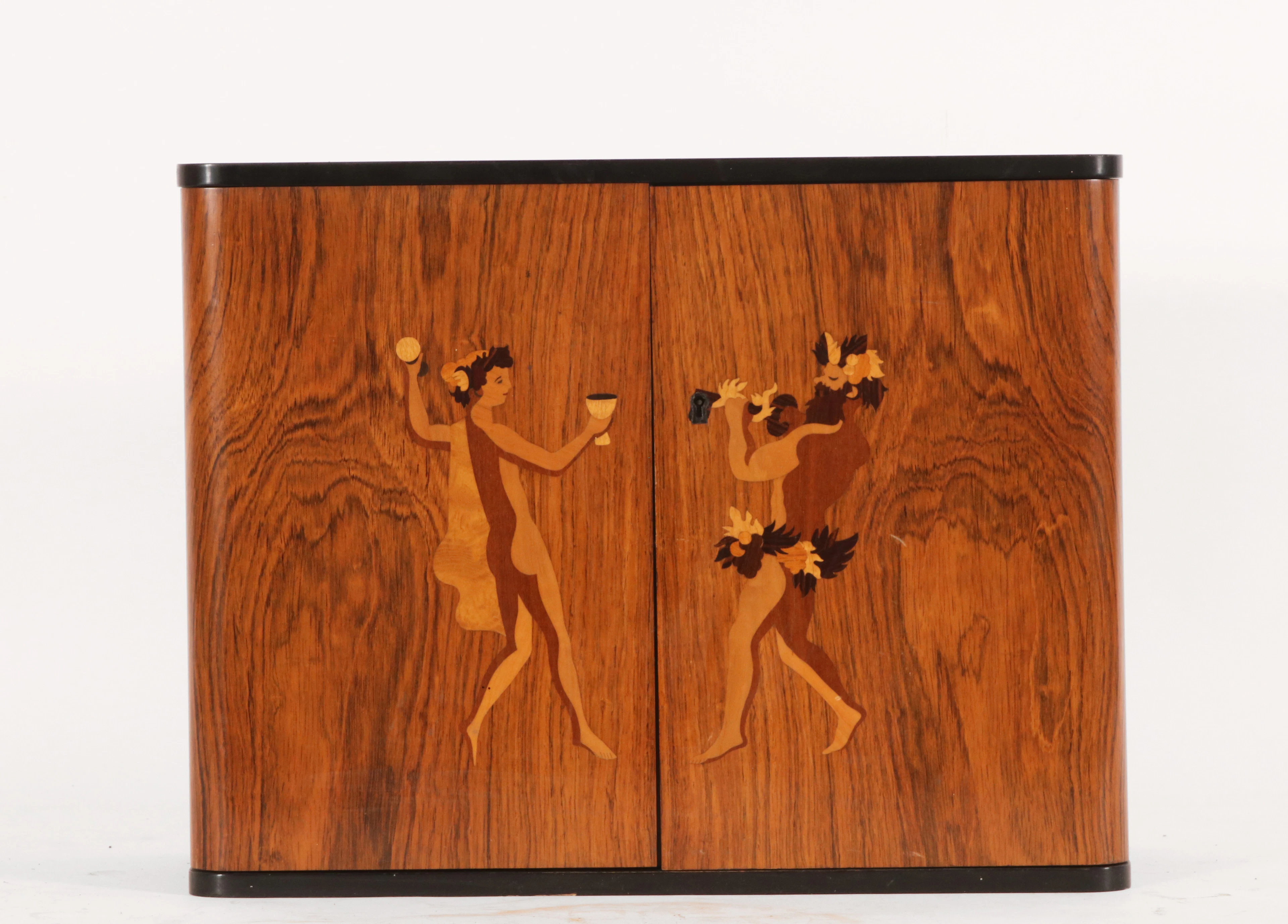 Vägg-/barskåp, art deco, 1930-tal