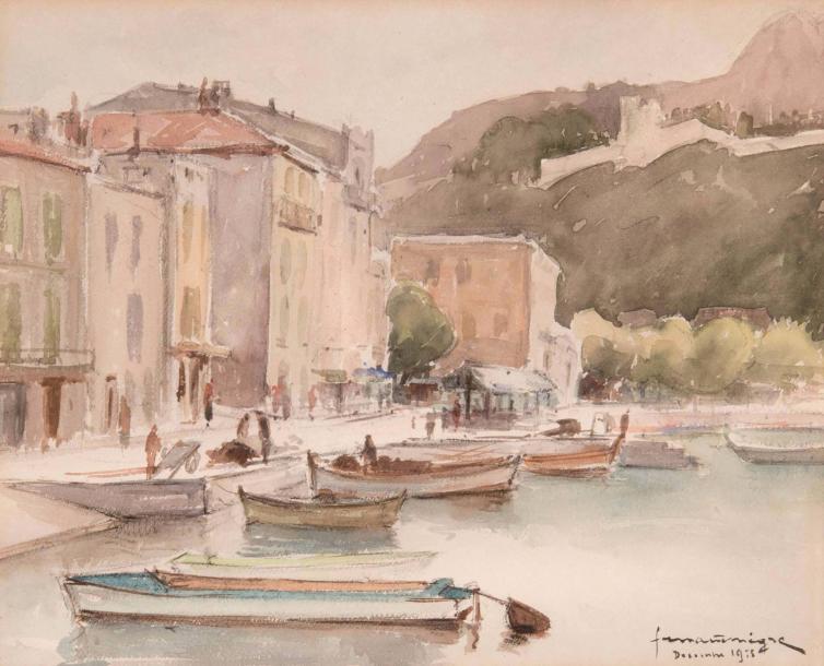Fernand NEGRE (1899-1985) Port de Cassis