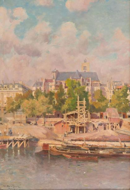 Marius MEIFFREN (1855-?) Vue de Paris