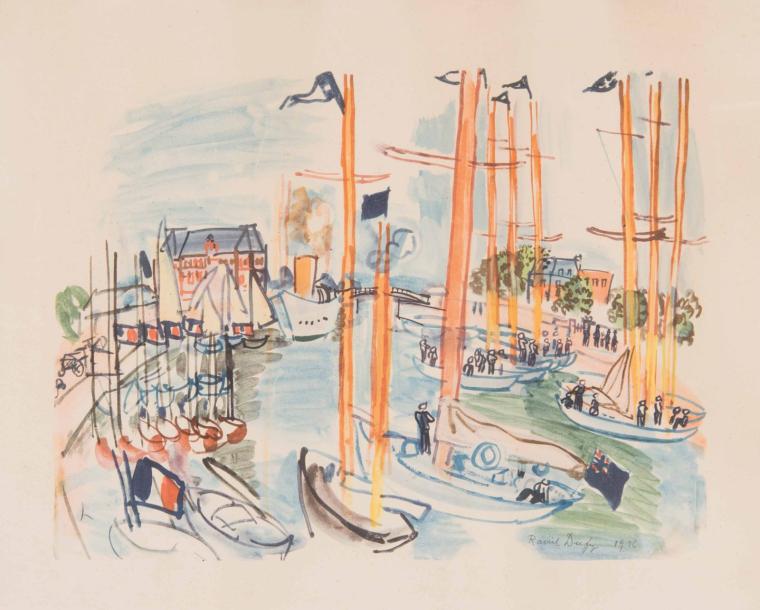 Raoul DUFY (1877-1953) Le port