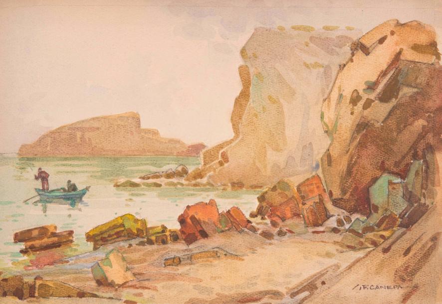 Jean-Frédéric CANEPA (1894-1981) Pêcheur à la Redonne