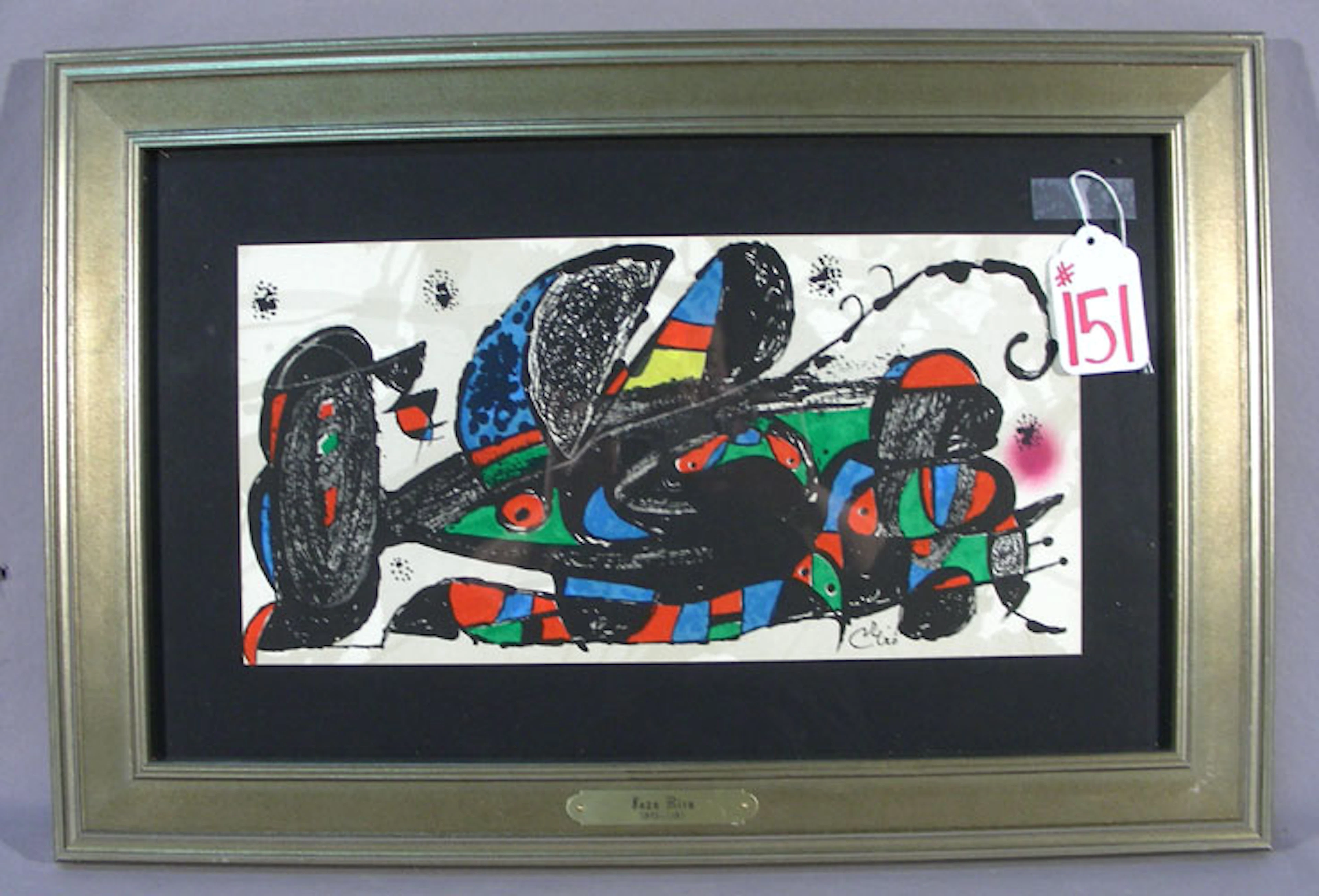 JOAN MIRO (1893-1983) SPANISH