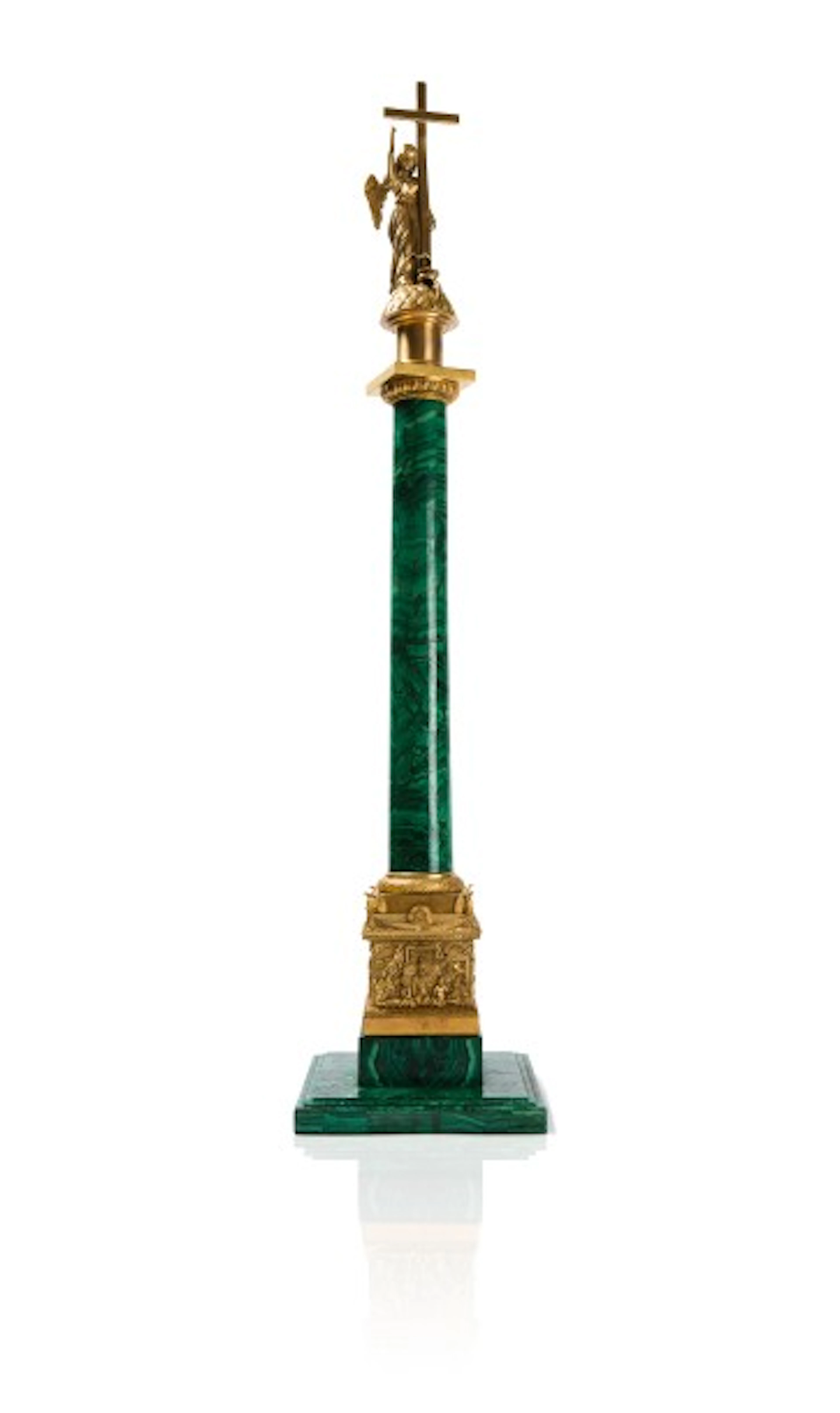 Colonne d'AlexandreColonne en placage de malachite et bronze...