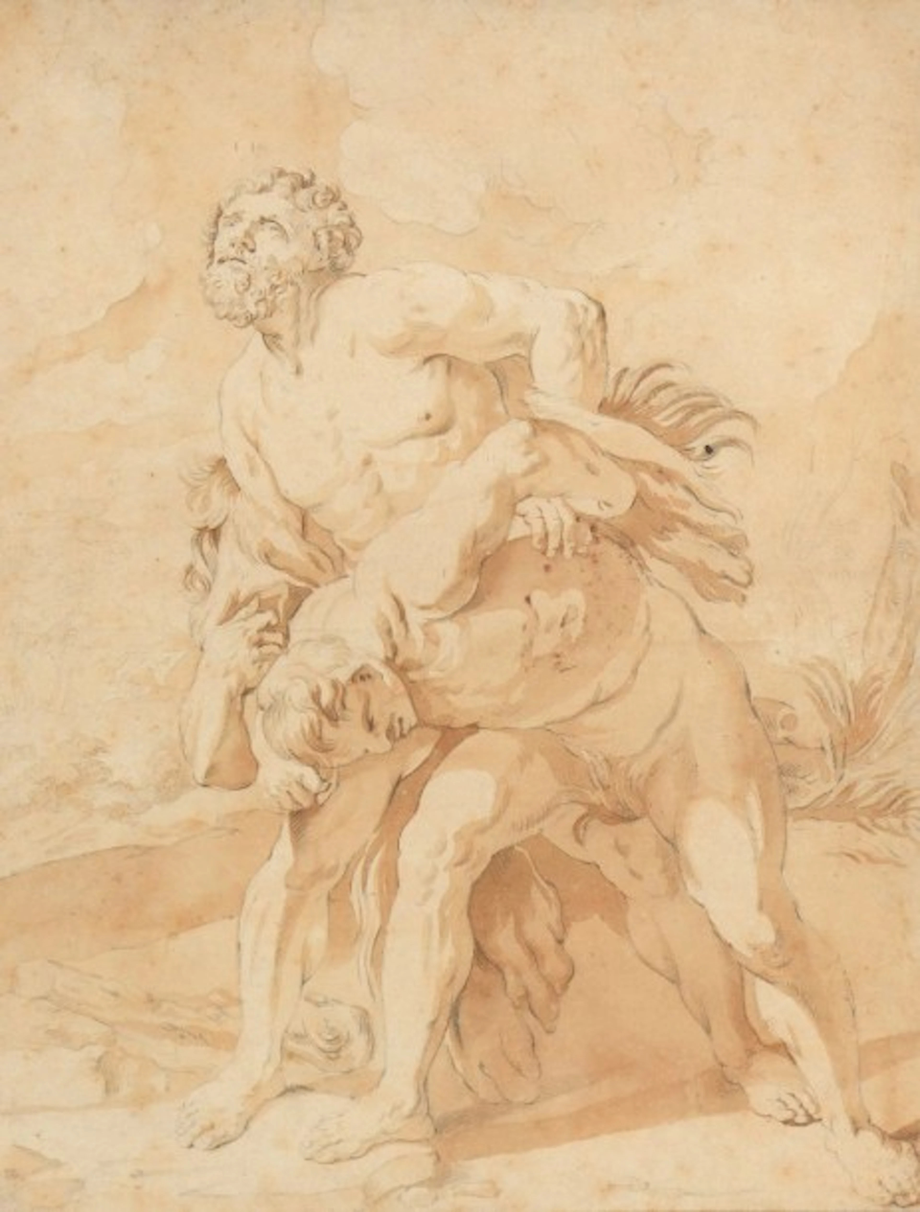 L'enlèvement de Déjanire d'après Guido RENI (1575-1642) et Le...