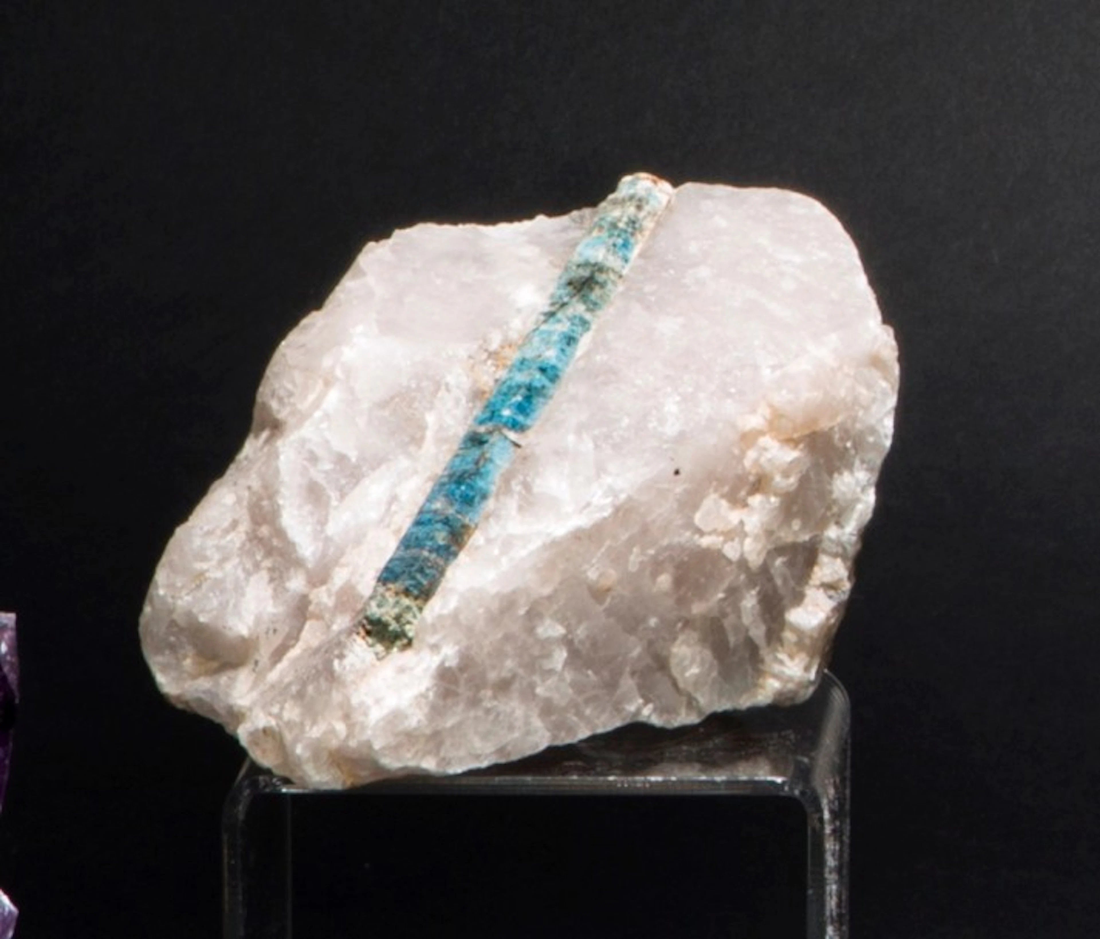 MONOCRISTAL D'AIGUE MARINE sur quartz