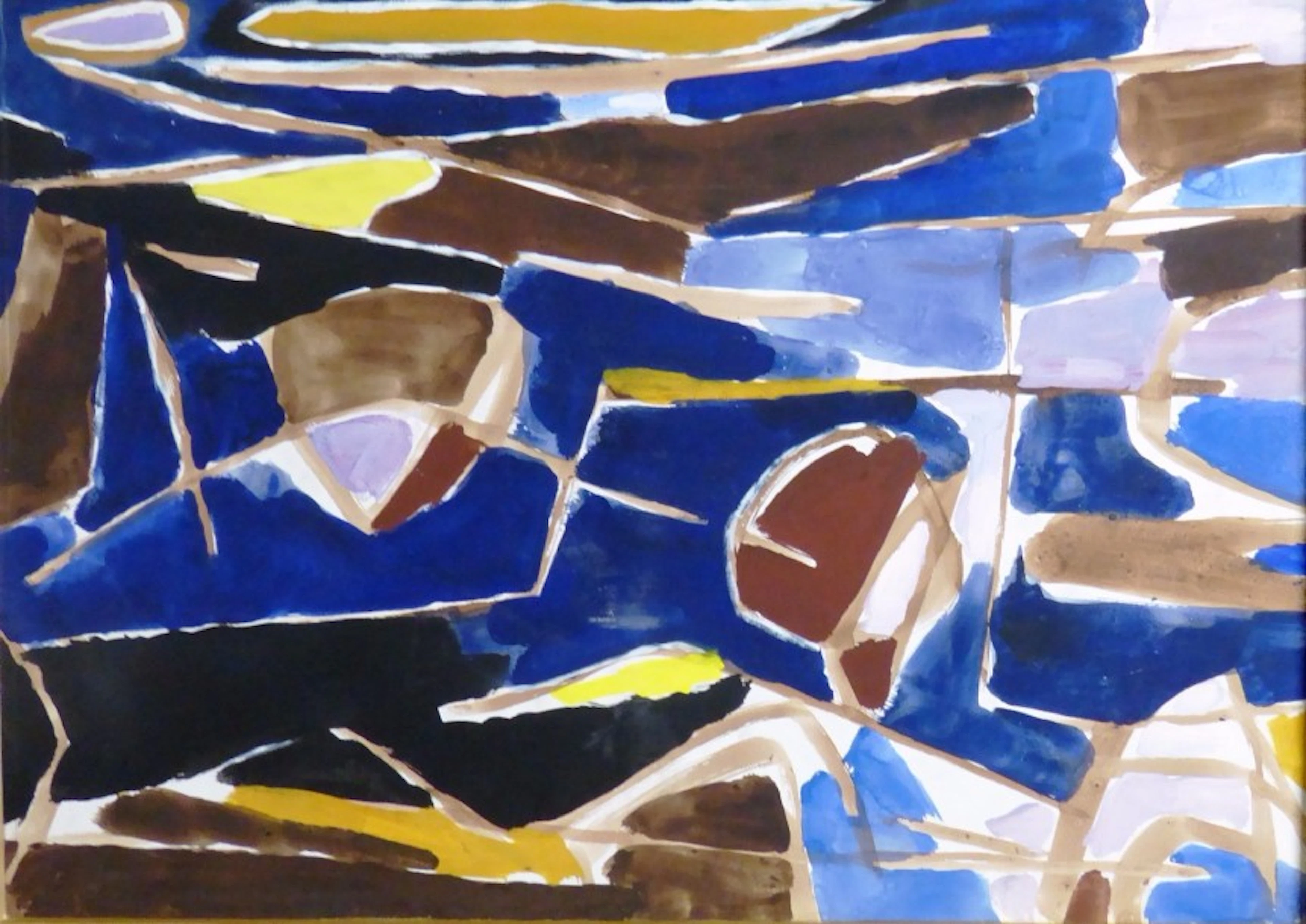 Jacques NESTLE (1907-1991) Sans titre Acrylique sur papier
