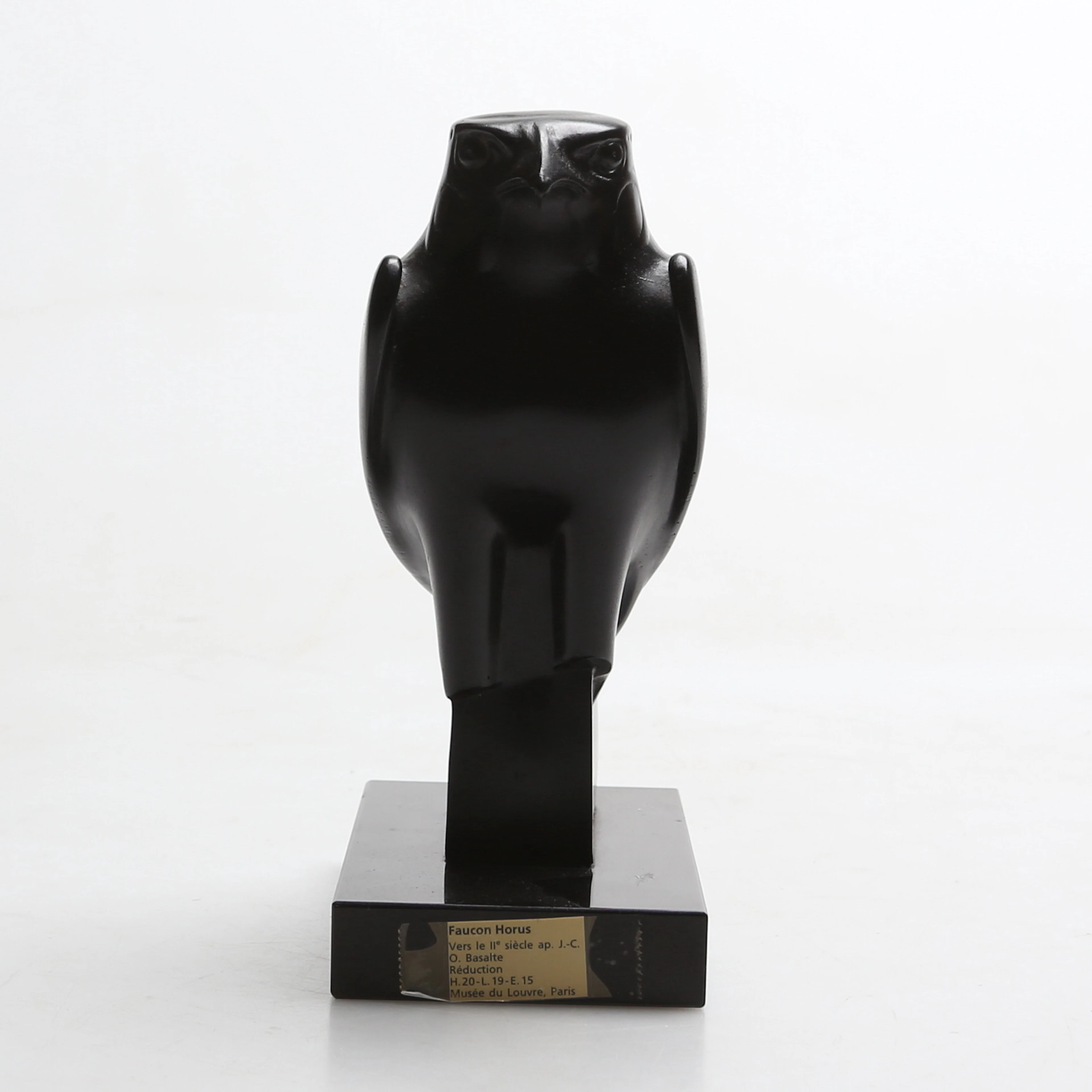SKULPTUR, Faucon Horus, museireproduktion efter Egyptisk, Louvren, Paris.