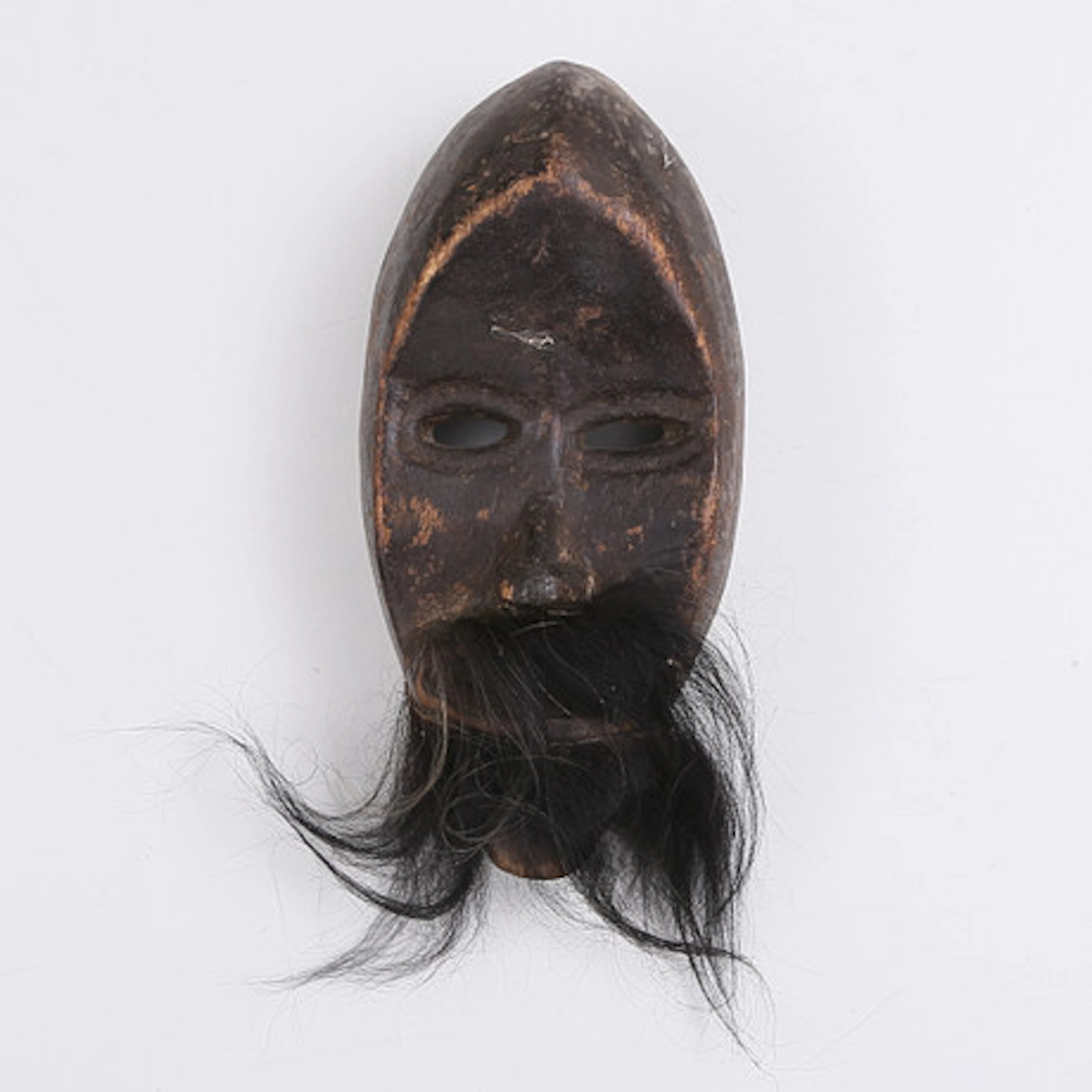 MASK, trä/hår, Afrika, möjligen antik.