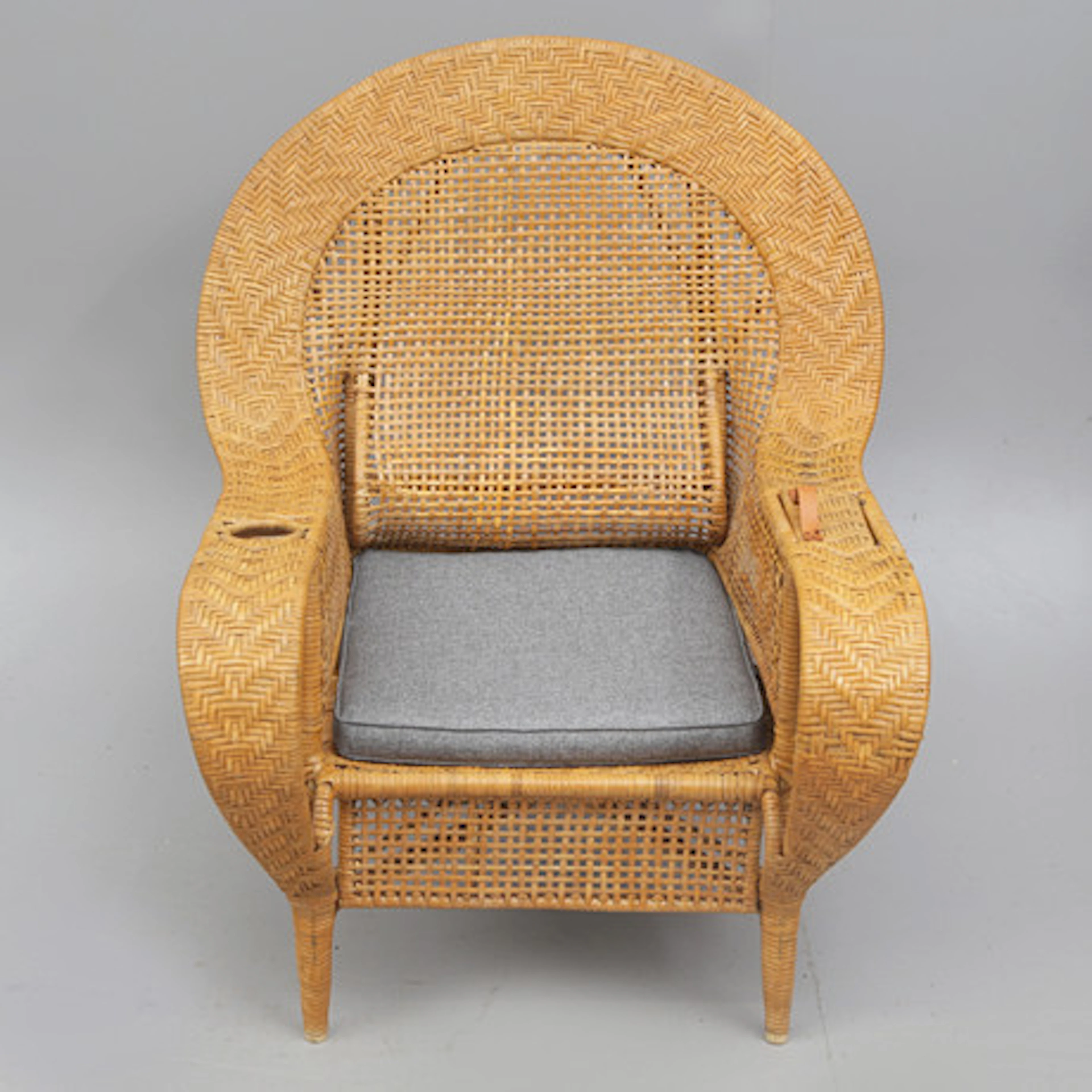 KAY FISKER. FÅTÖLJ, rotting "Canton Chair"…