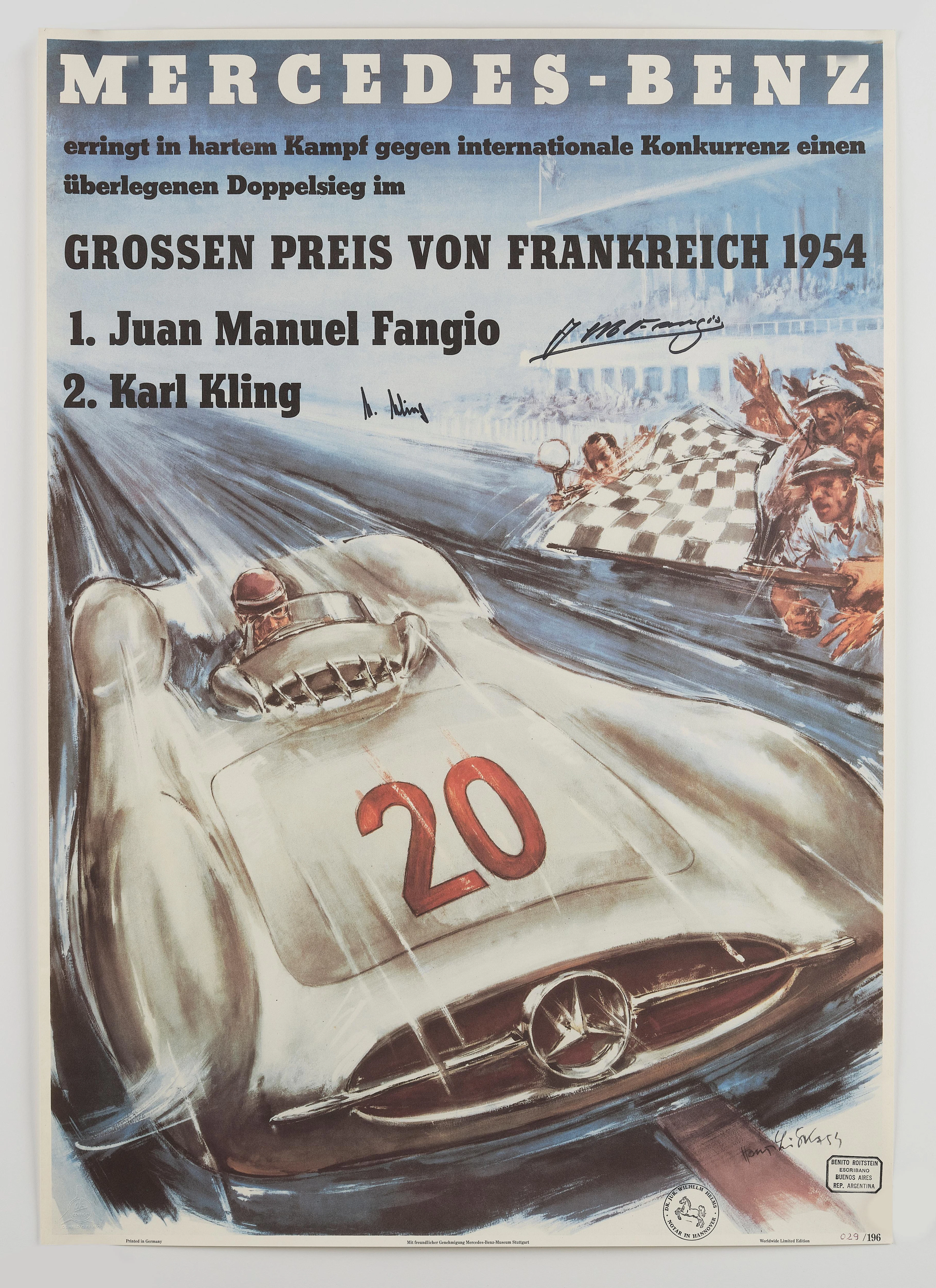 MERCEDES BENZ - GROSSER PREIS VON FRANKREICH 1954