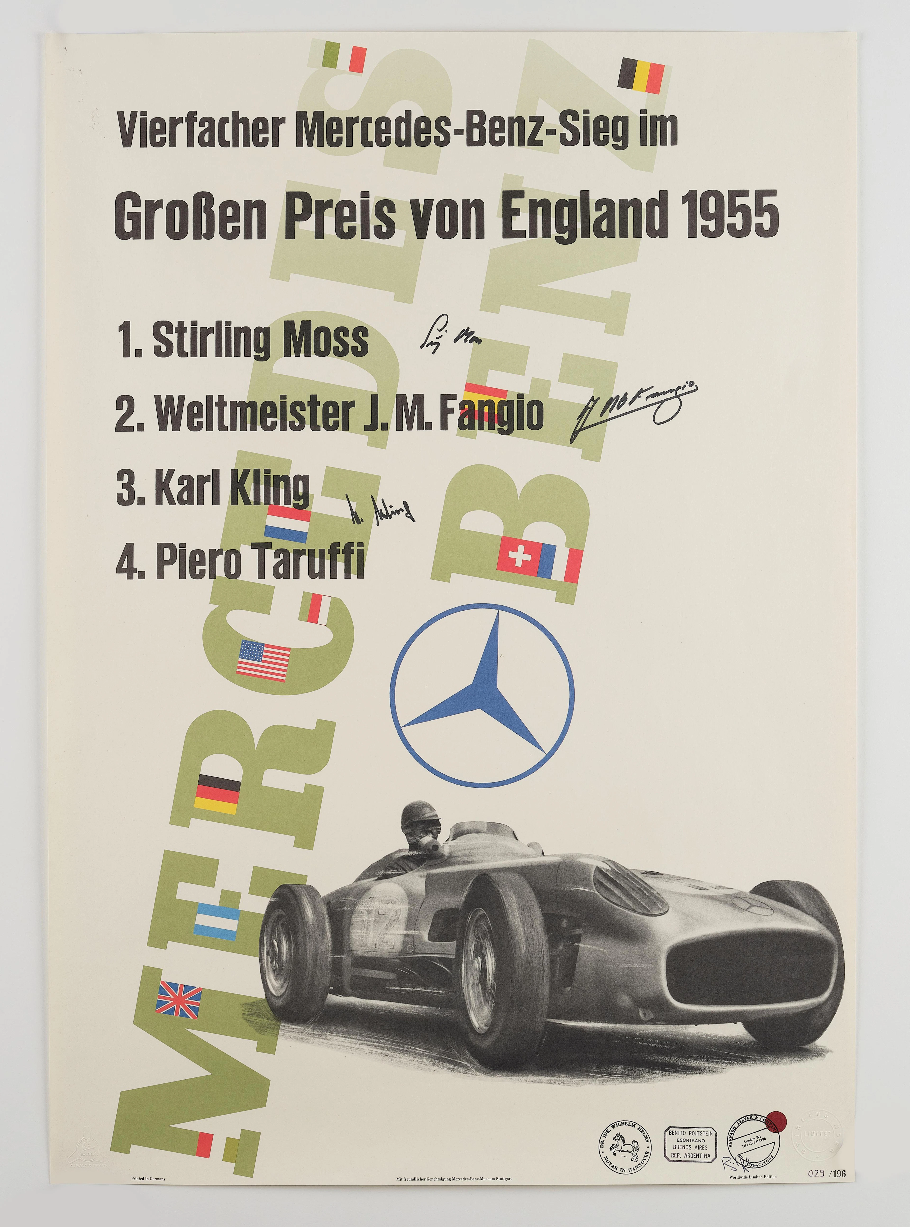 MERCEDES BENZ - GROSSER PREIS VON ENGLAND 1955