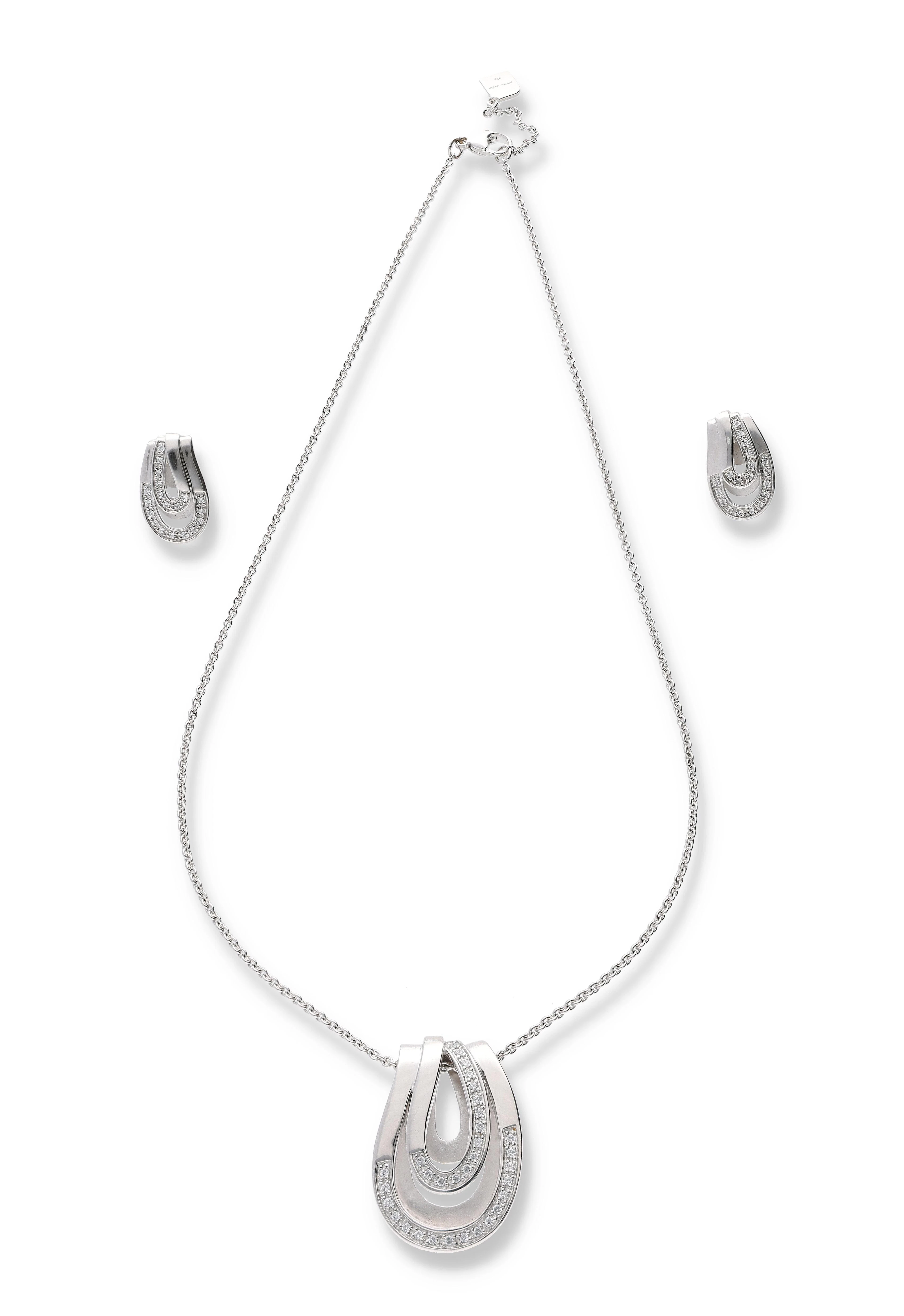 Pierre Cardin Imitationsstein Schmuckgarnitur