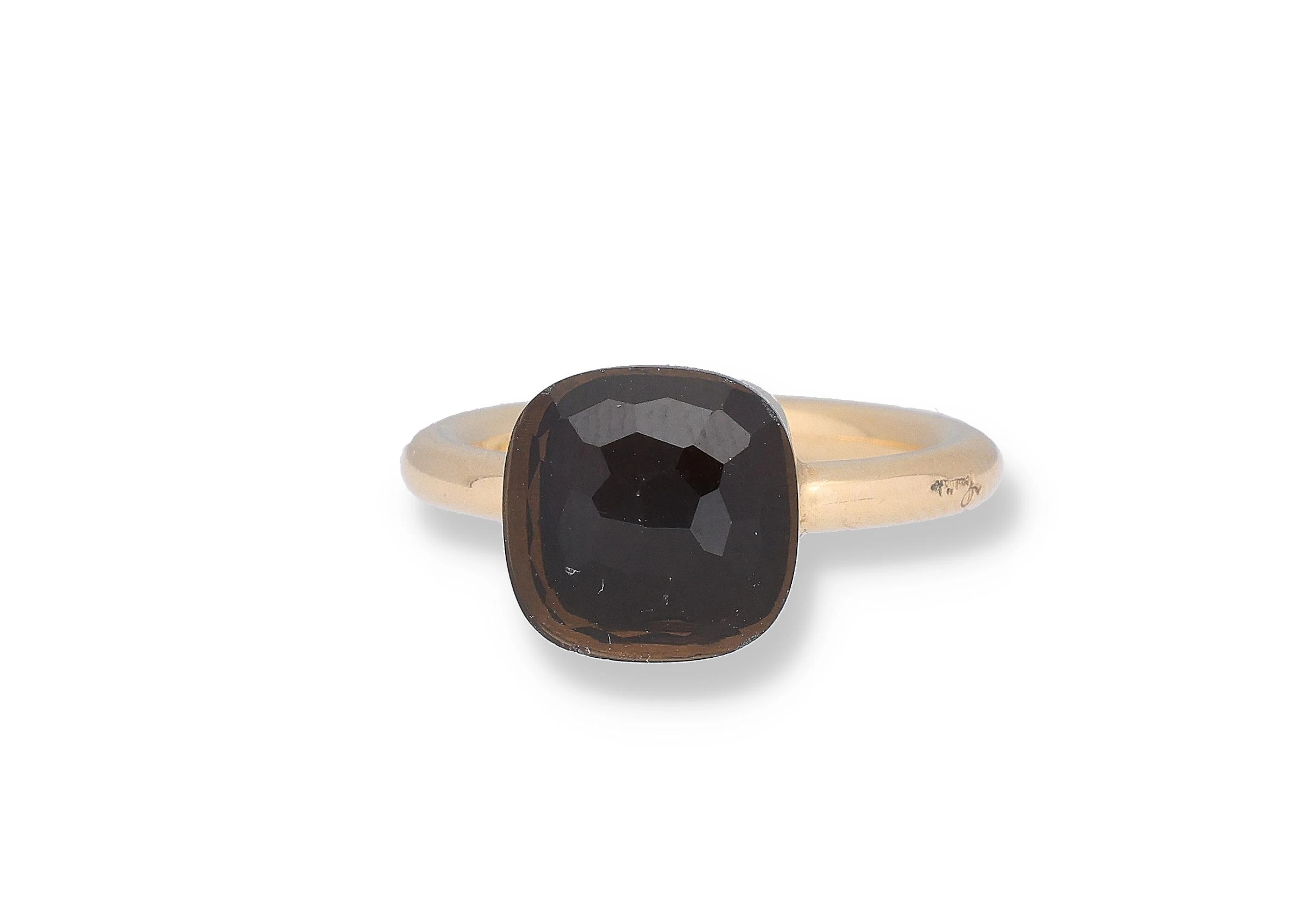 Pomellato Rauchquarz Ring Nudo