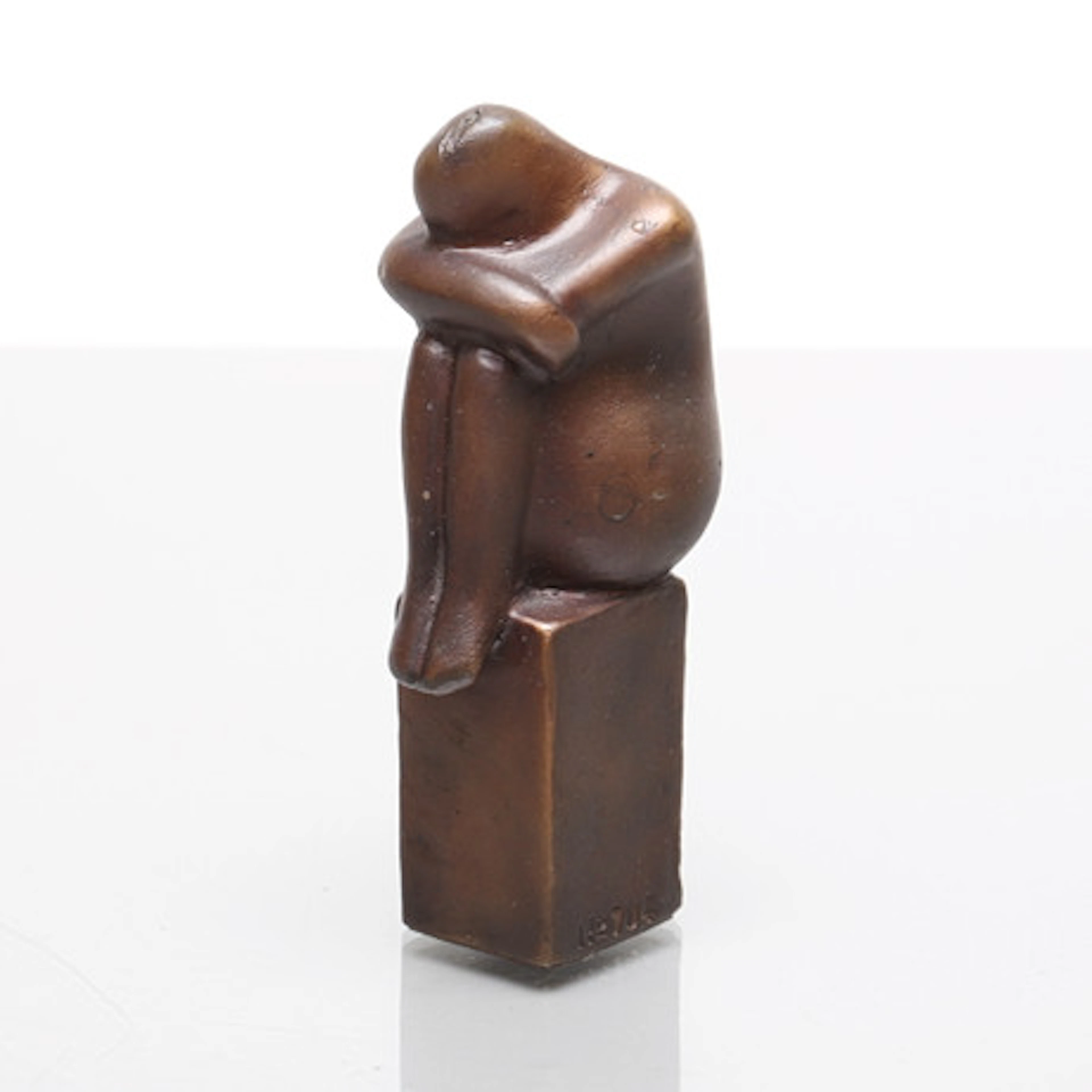 LISA LARSON. Skulptur, brons, "Tänkaren", …