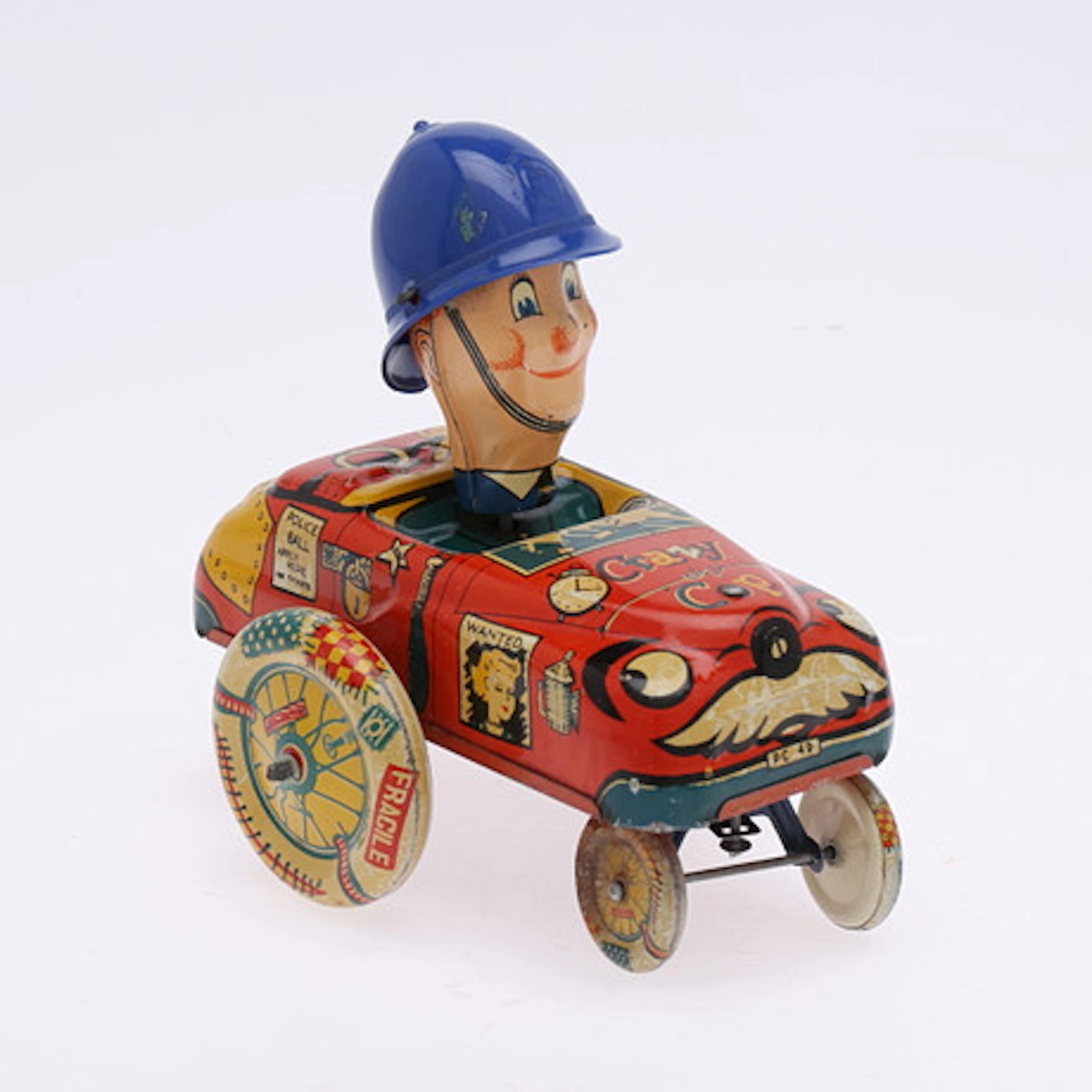 PLÅTLEKSAK, "Crazy Cop", litograferad plåt…