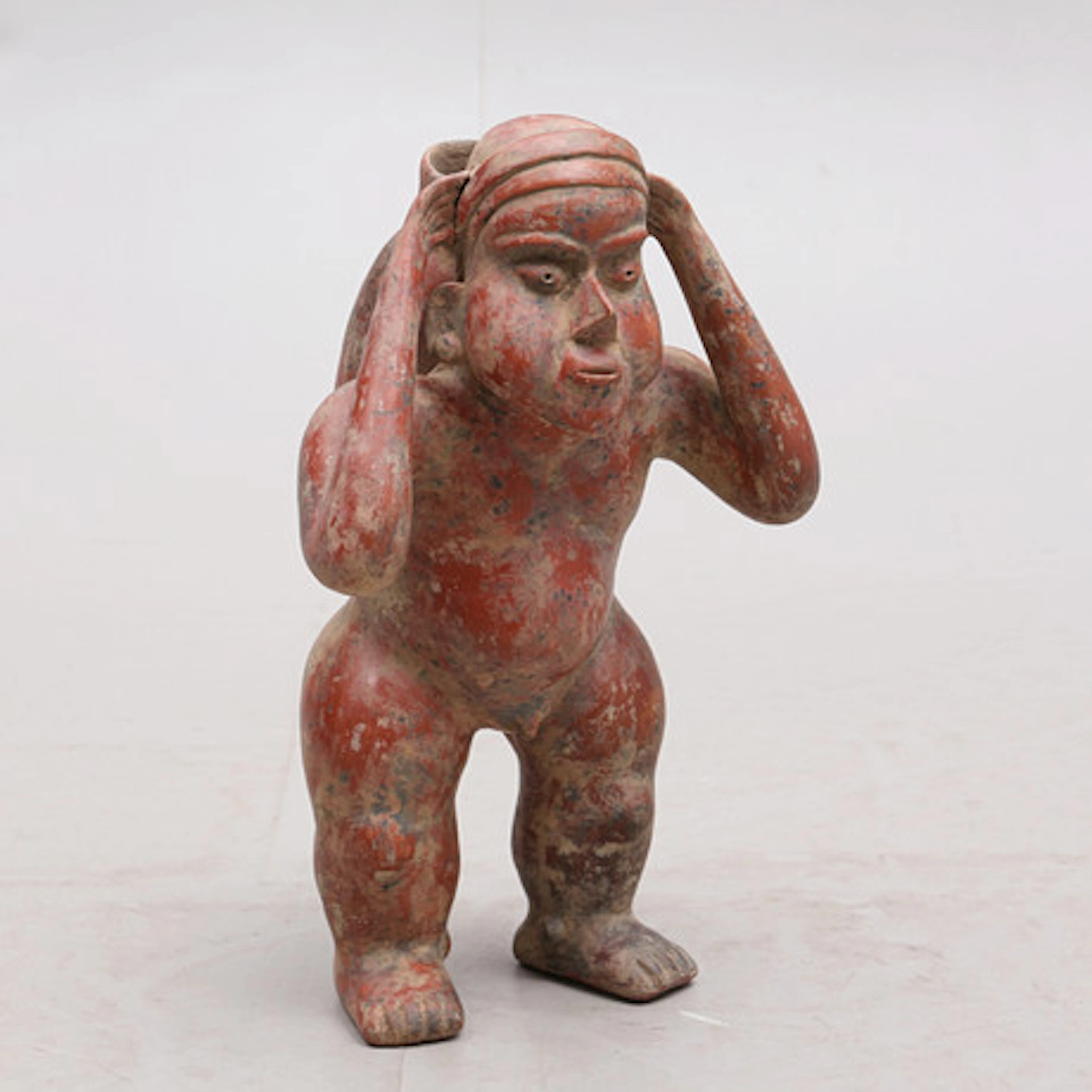 SKULPTUR, lergods, folkkonst, Colombia.