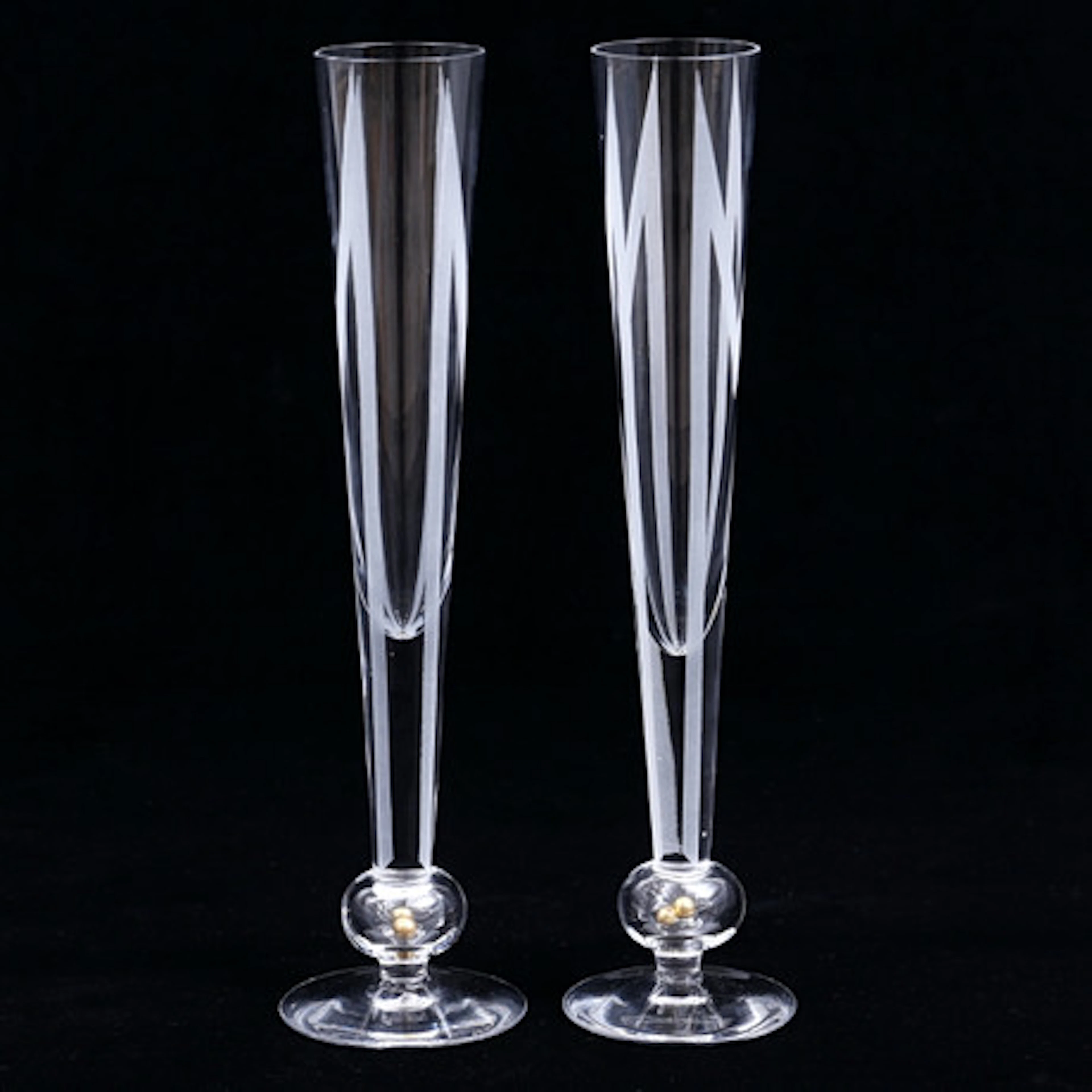 ROLF SINNEMARK. Champagneglas, 2 st, Skål …