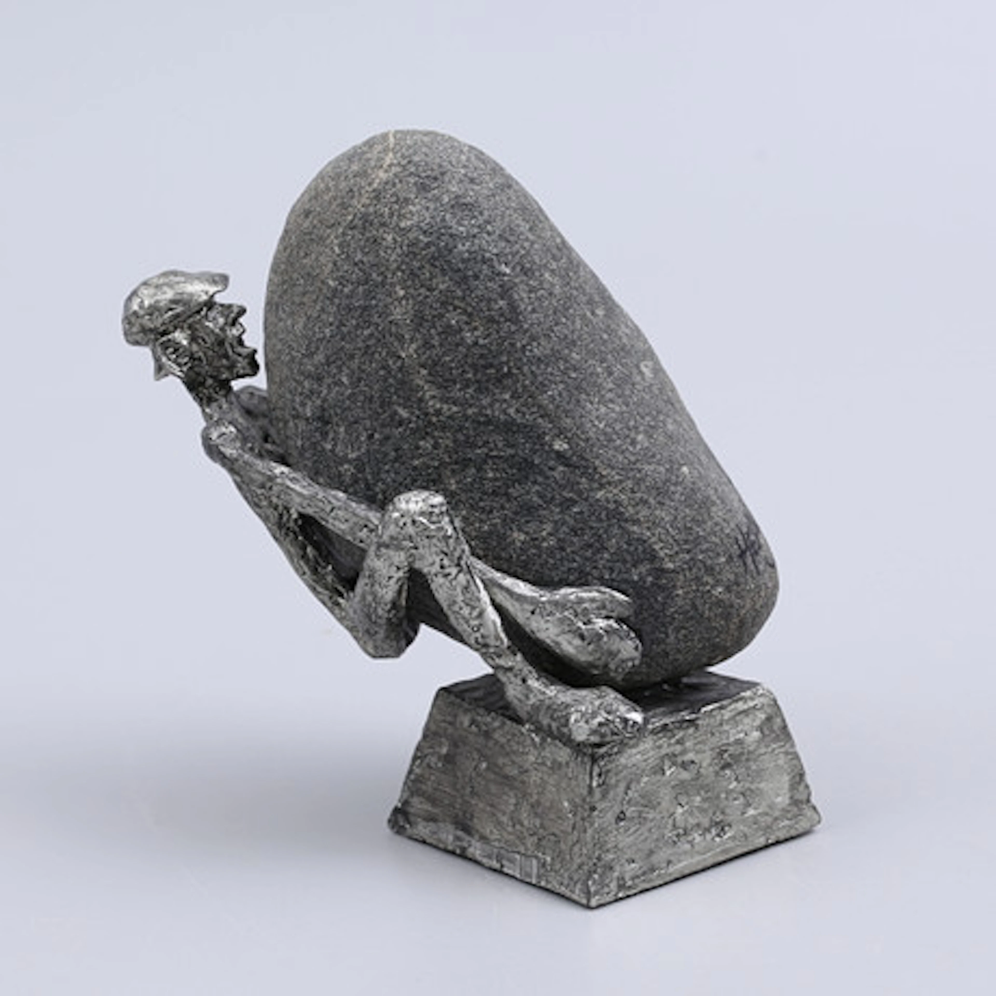 HENRY GUSTAFSSON. "Lyftet". Skulptur, tenn…