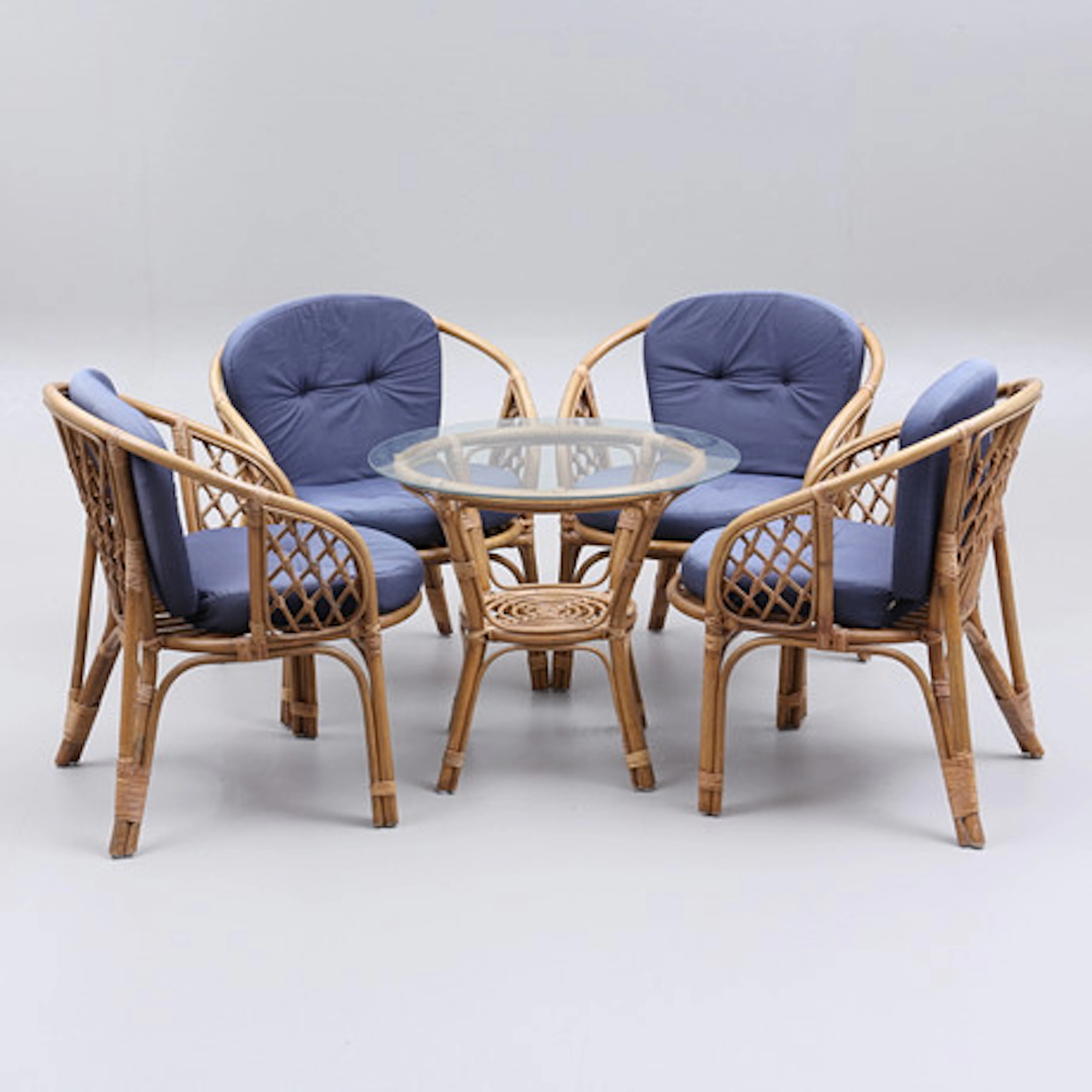 BALKONGGRUPP, 5 delar, bambu, 1900/2000-ta…