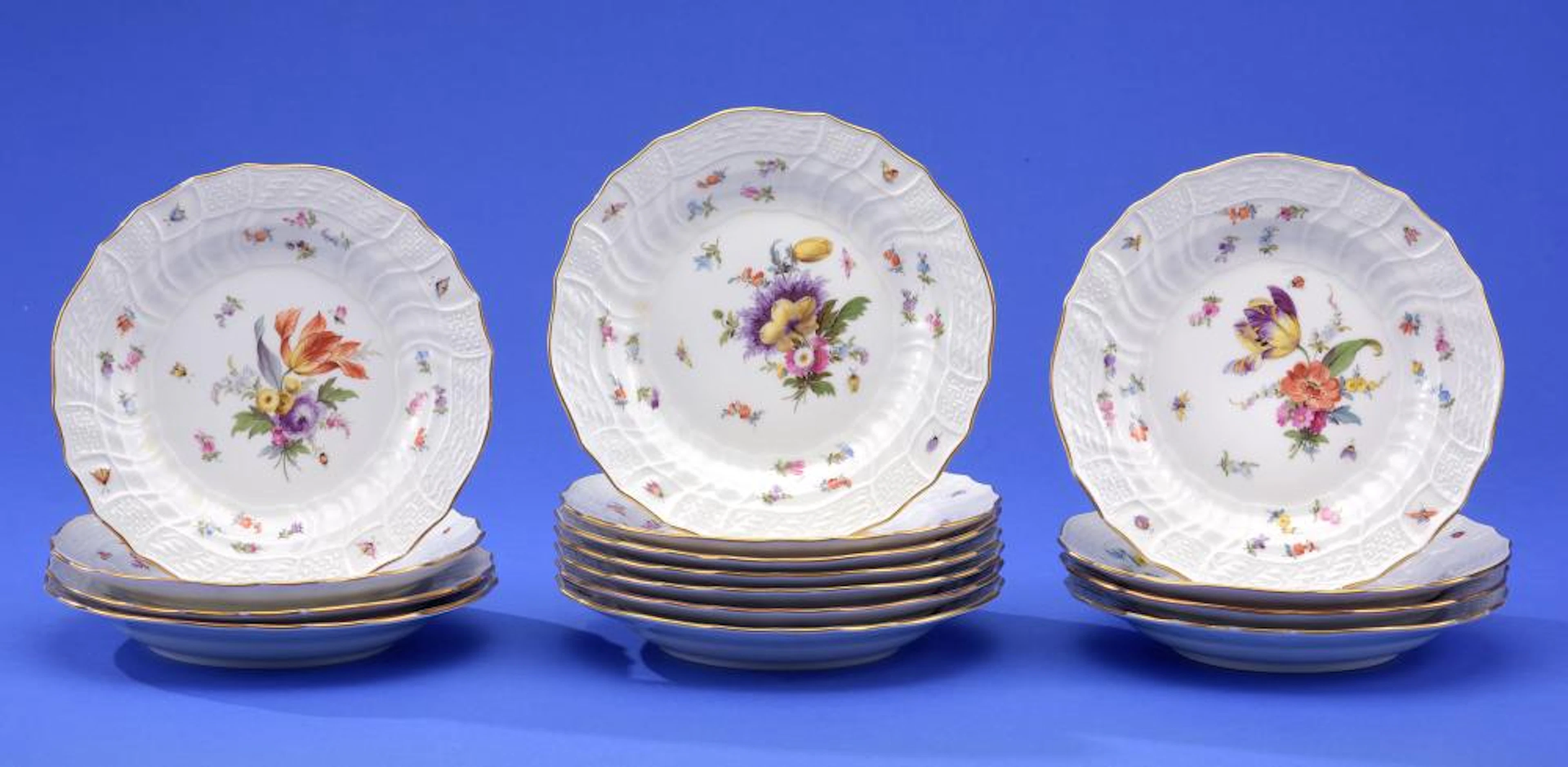 15 Meissen Teller