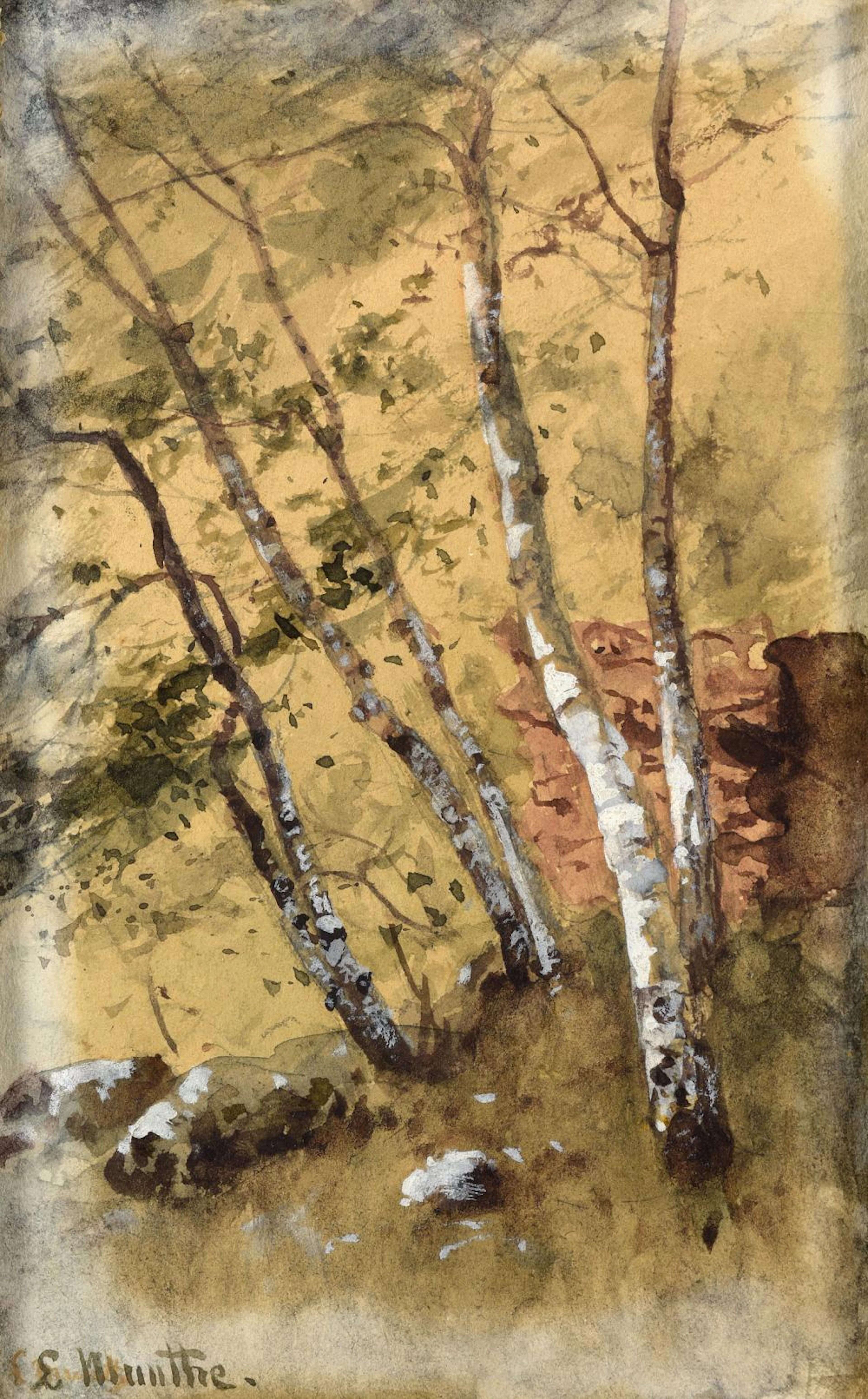 Gemälde und ein Aquarell