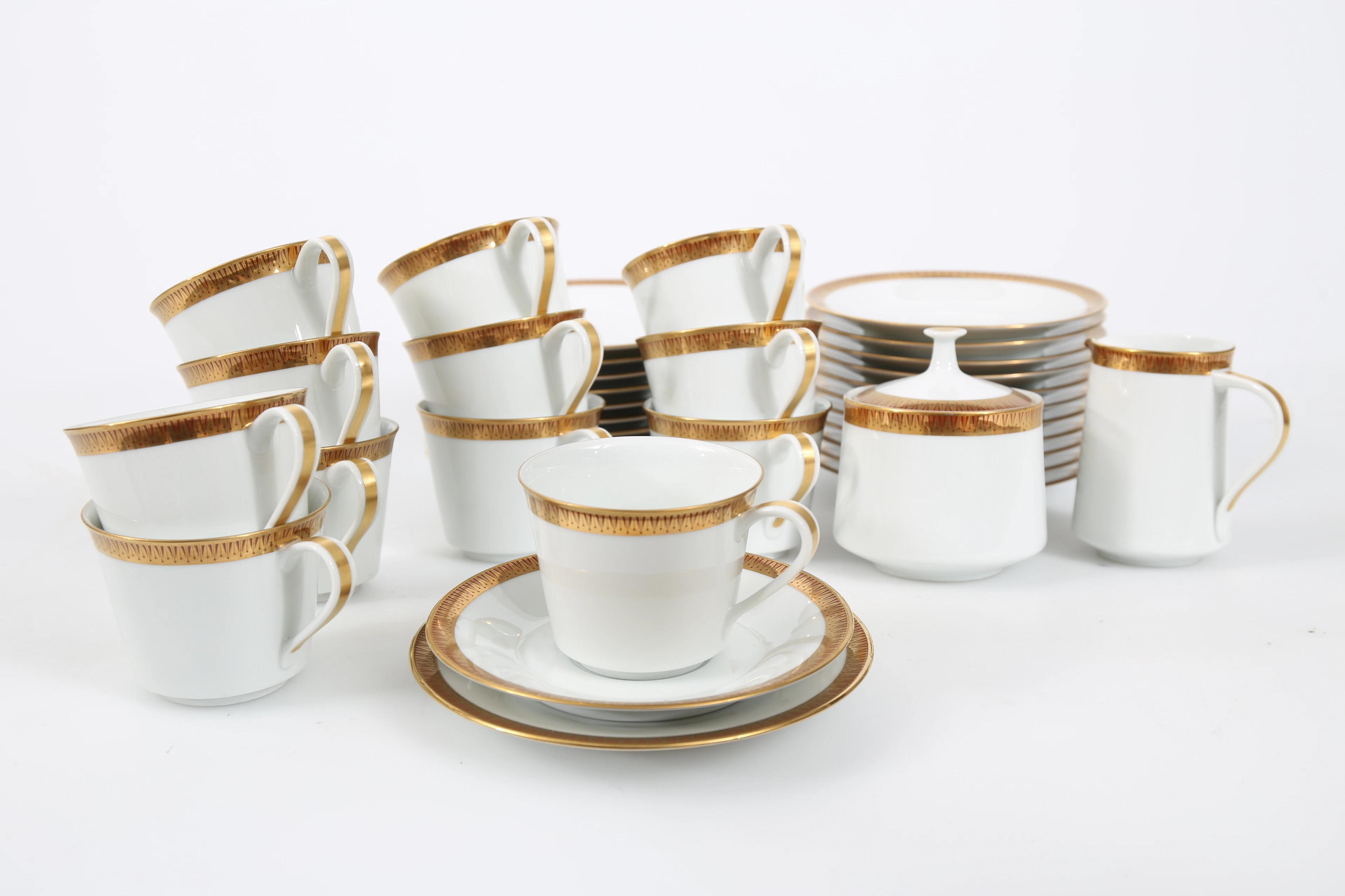KAFFESERVIS, porslin, "Milton", 38 delar, Noritake, Japan.