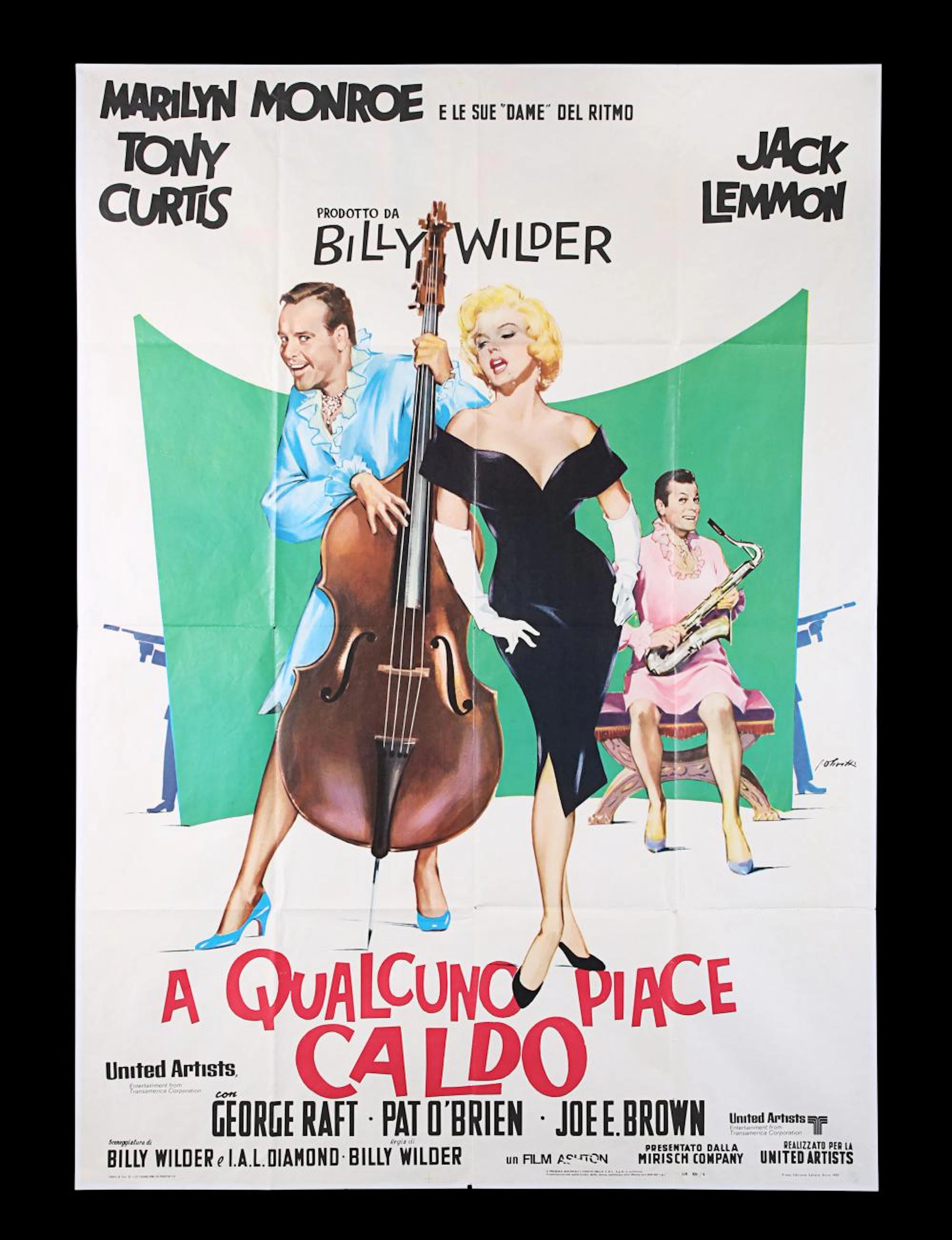 SOME LIKE IT HOT (1959) - Italian Two-Foglio, 1970's Re-Release