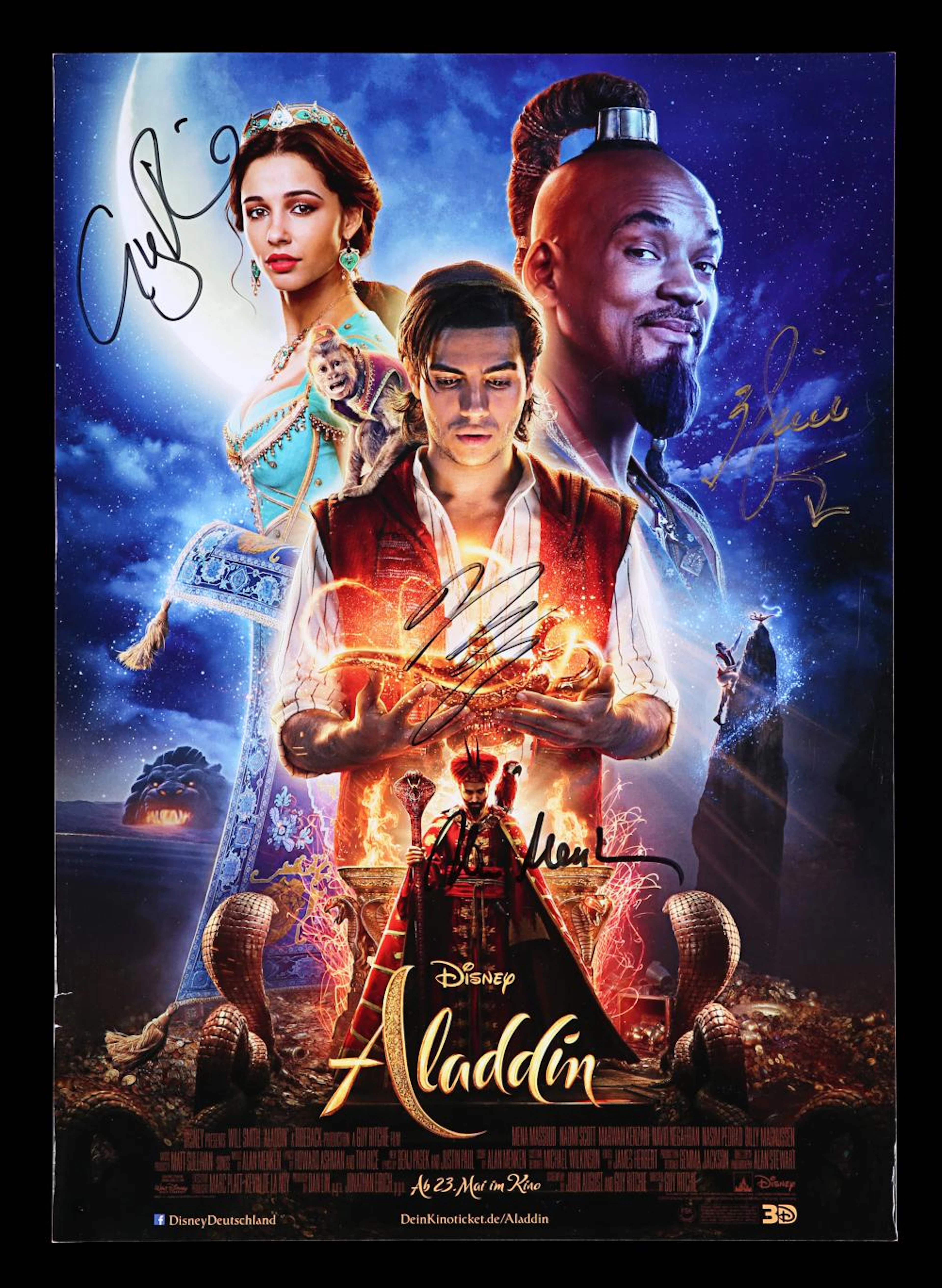 ALADDIN (2019) - Autographed Poster, 2019