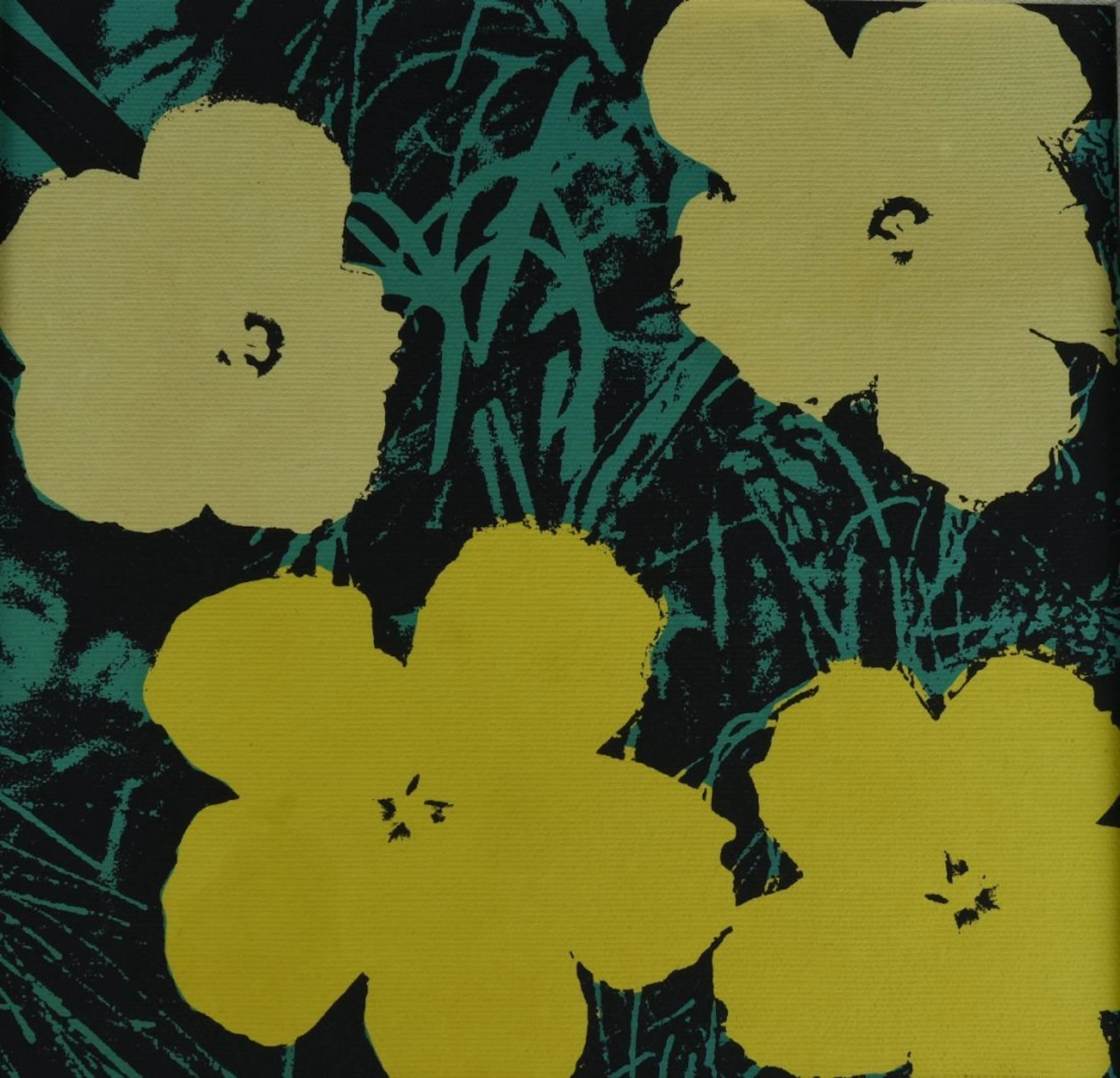 Framed Flower Art Screen Print