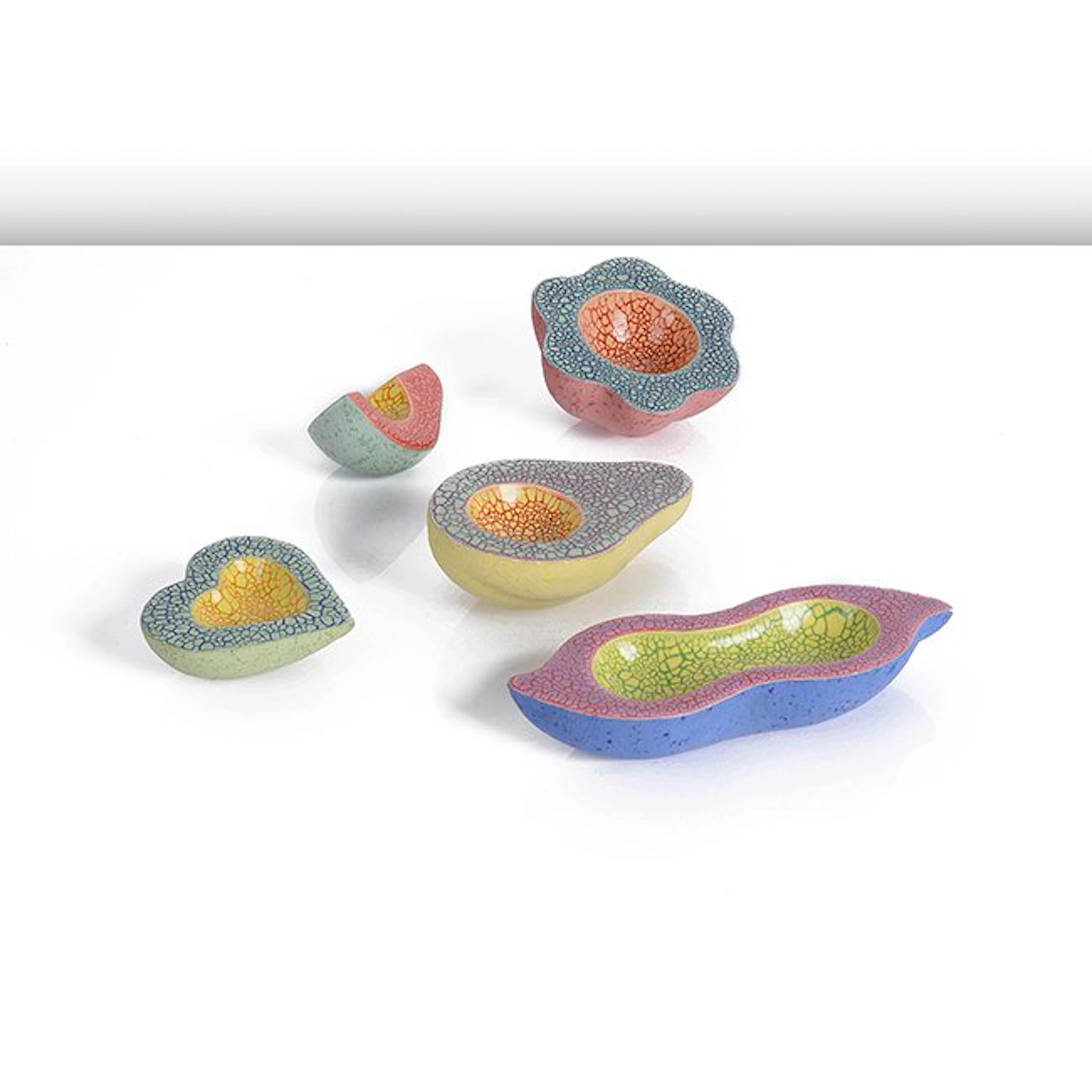 KATE MALONE - Five 'Baby Sliced Fruits', circa 1995