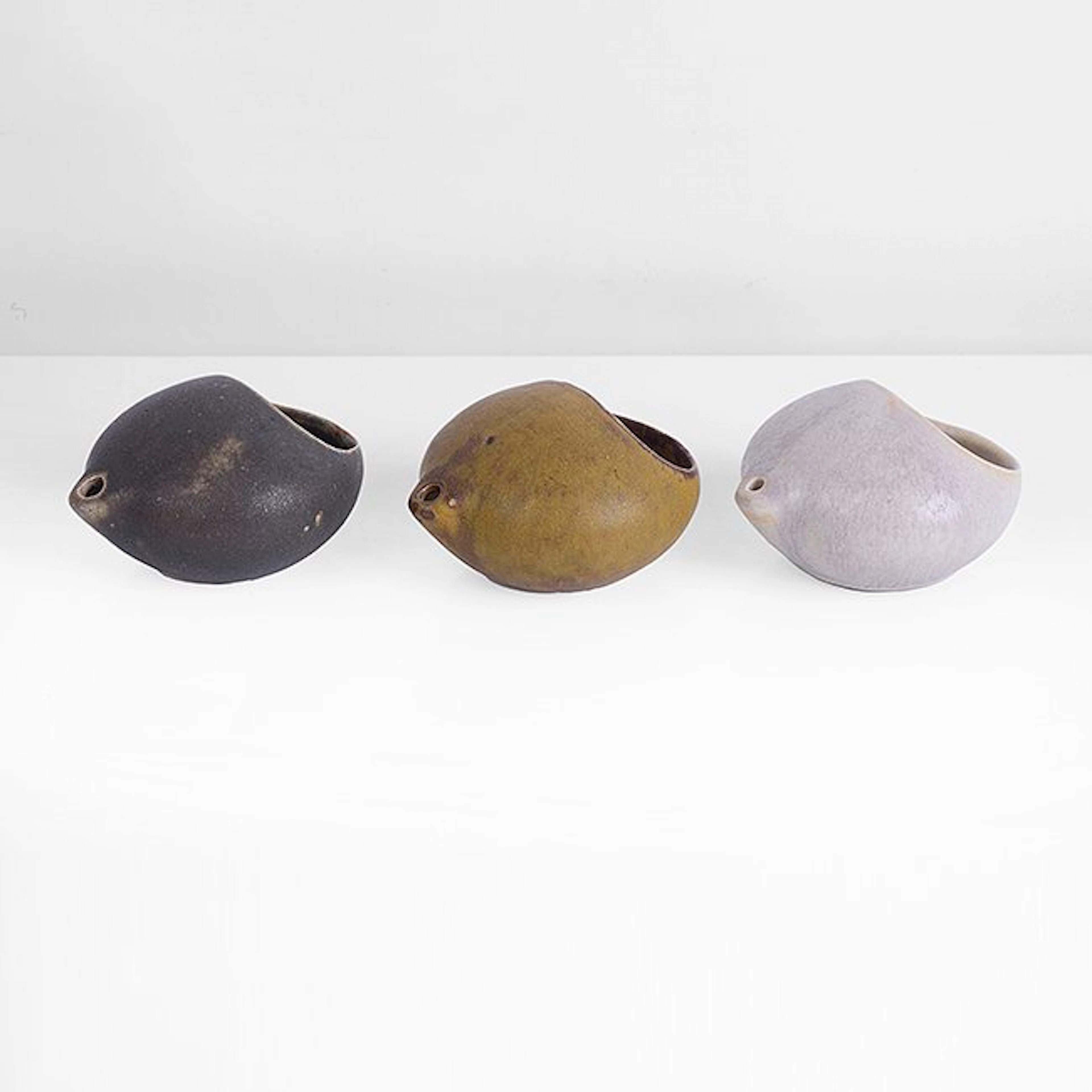 RUTH DUCKWORTH - Three Salt Pots, circa 1960