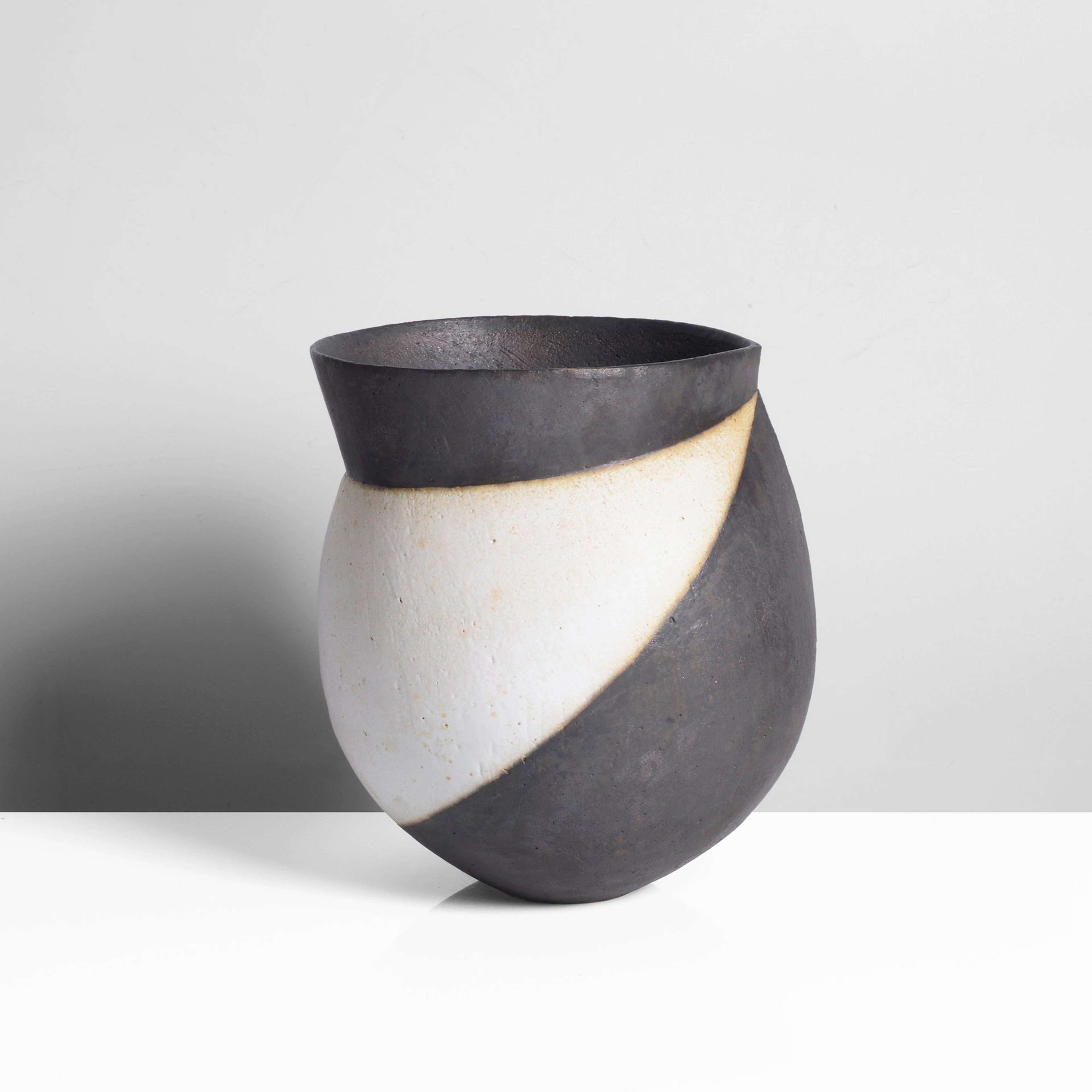 John Ward (British, 1938-2023), Pot with Angled Collar, 1989