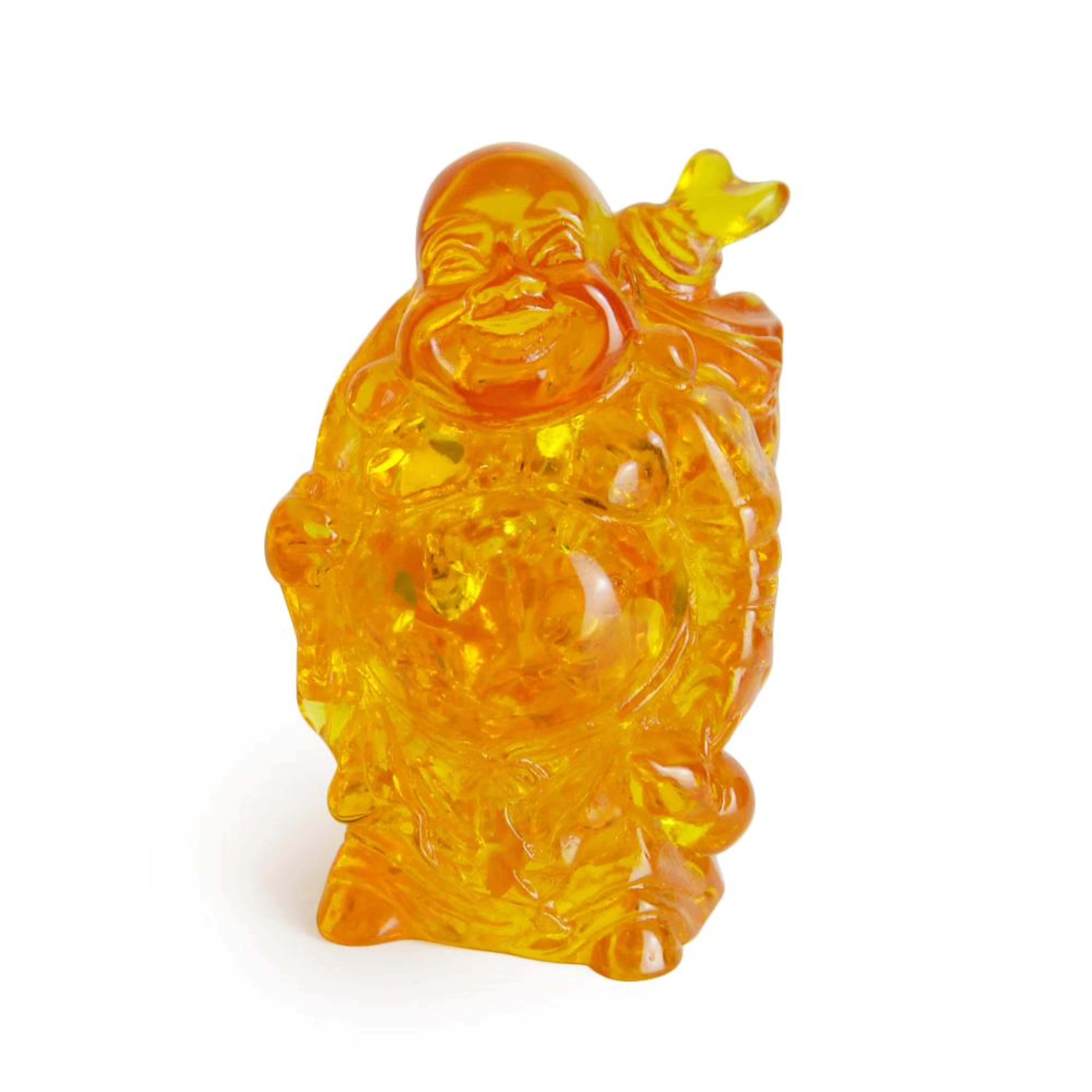 An Amber Carved Budai Buddha 琥珀塑雕布袋和尚造像