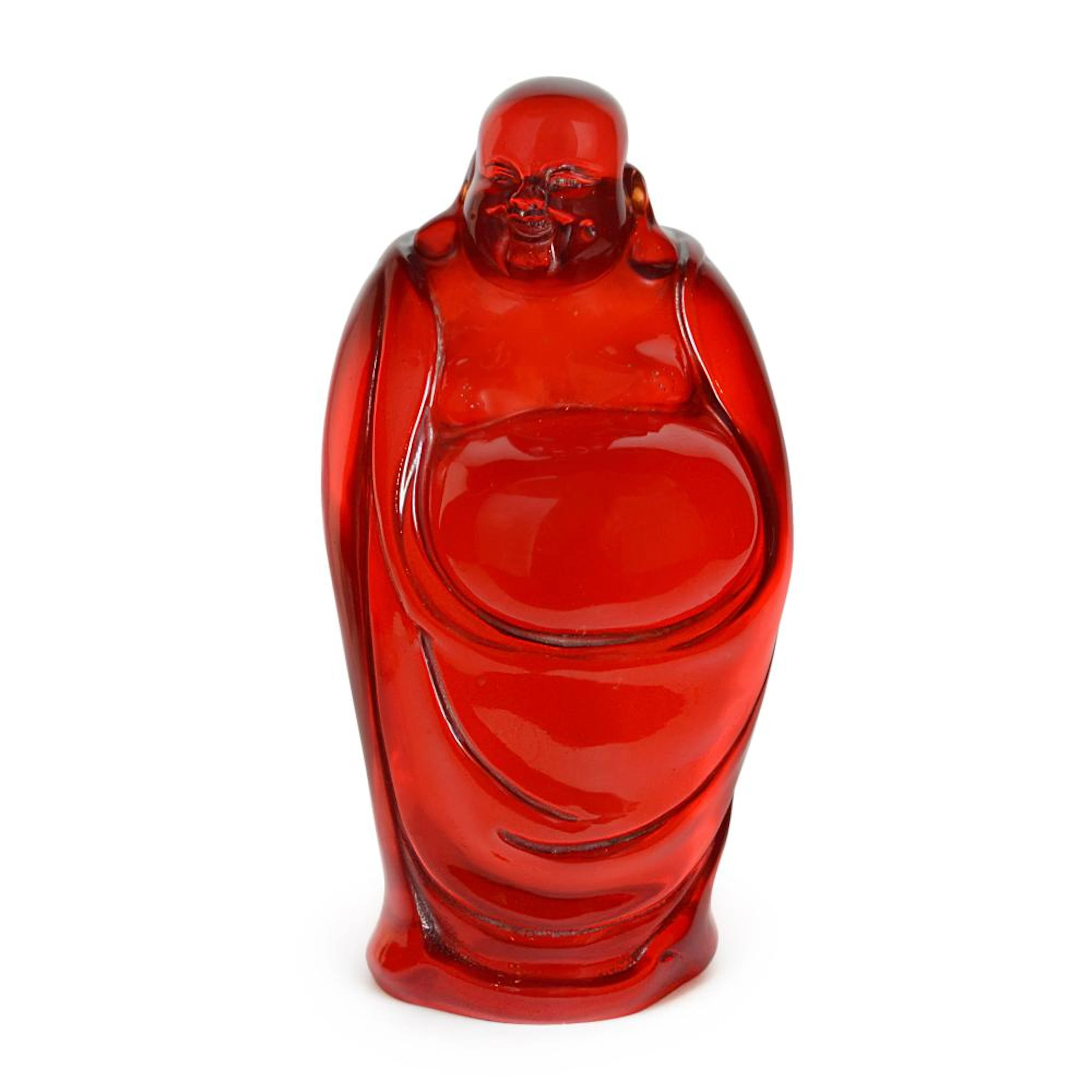 An Amber Budai 琥珀塑雕弥佛立像