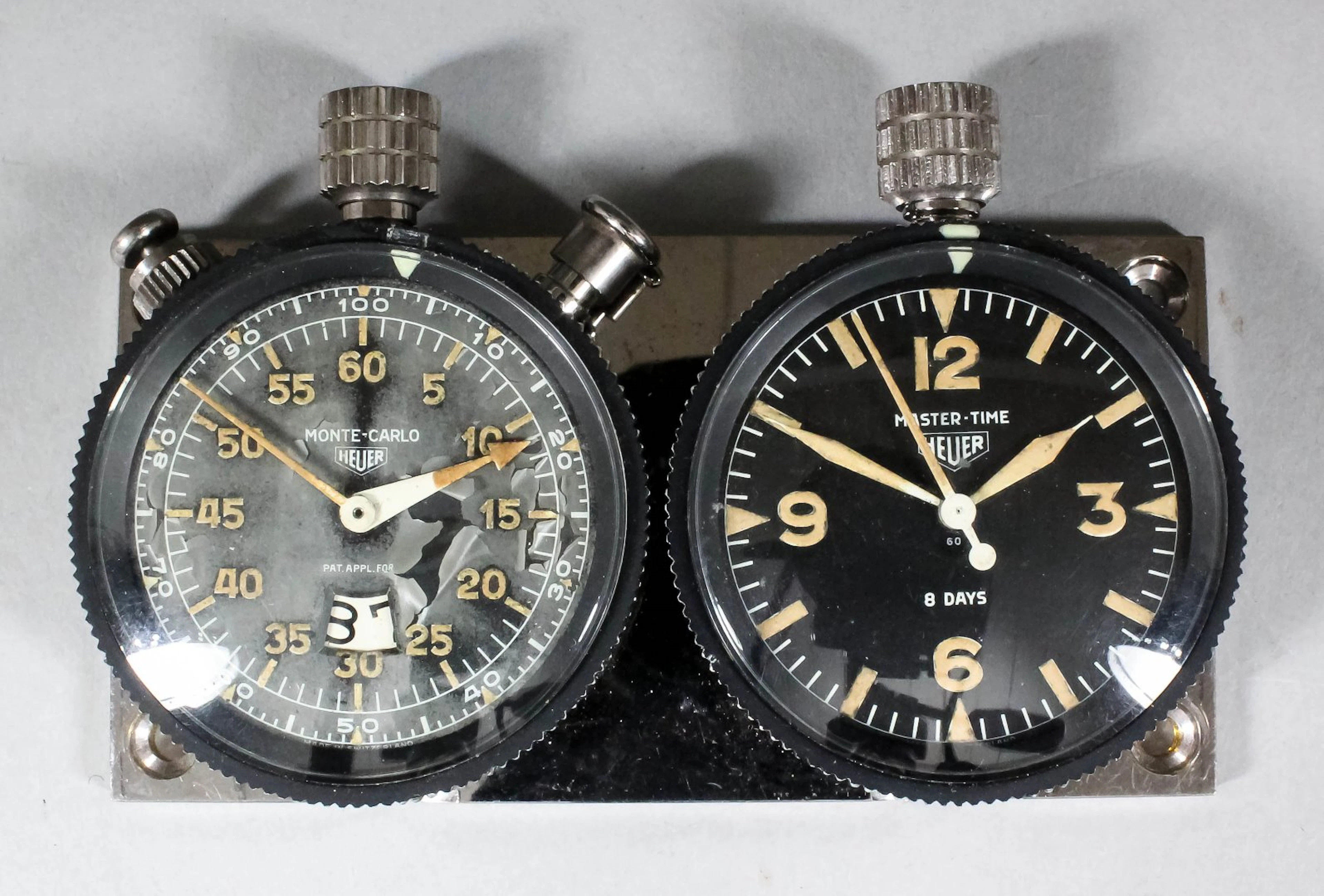 A 1970's Heuer "Master-Time" 8 Day clock and...