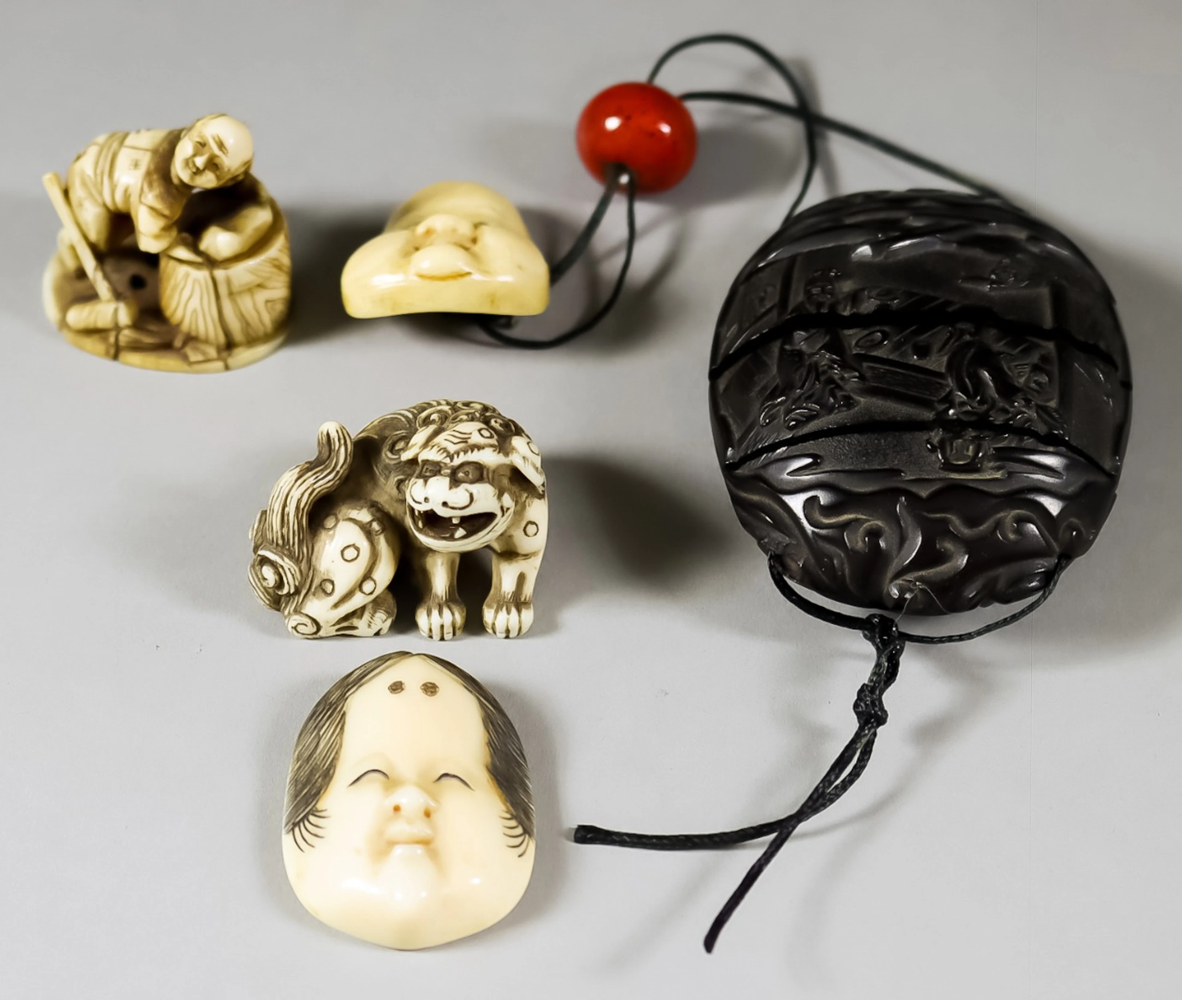 A Collection of Japanese Netsuke and Sagemono